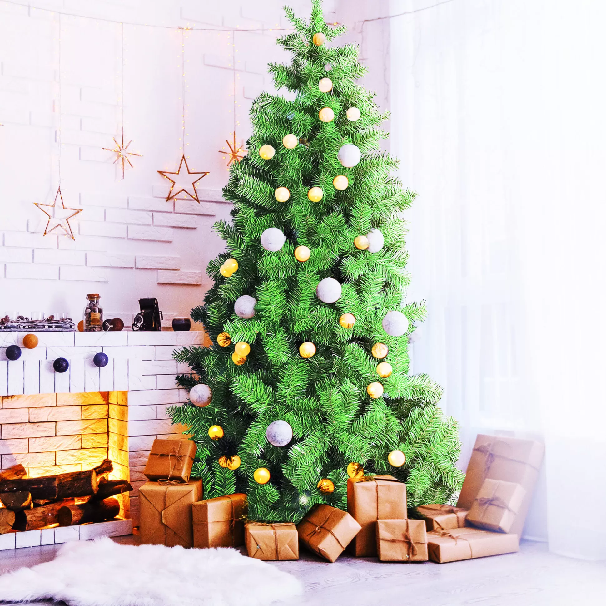 Dmora Alberi 210 Cm<Albero di Natale Santa Claus in PVC , h210 cm