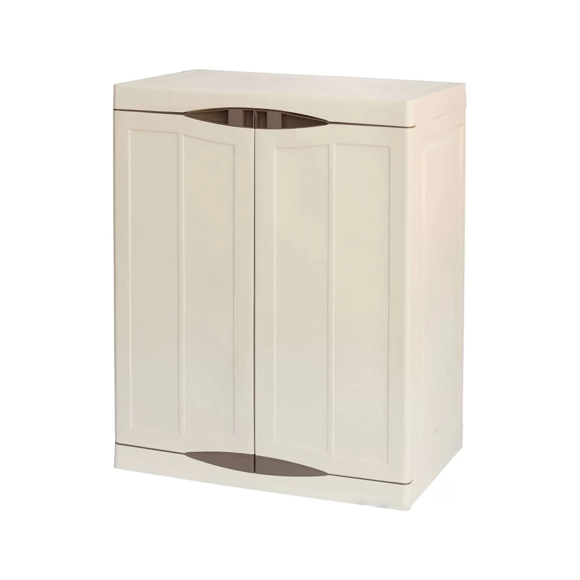 Dmora Armadi Da Esterno<Armadio da esterno Acira, Beige e Marrone, 70x47h91 cm Finitura elegante