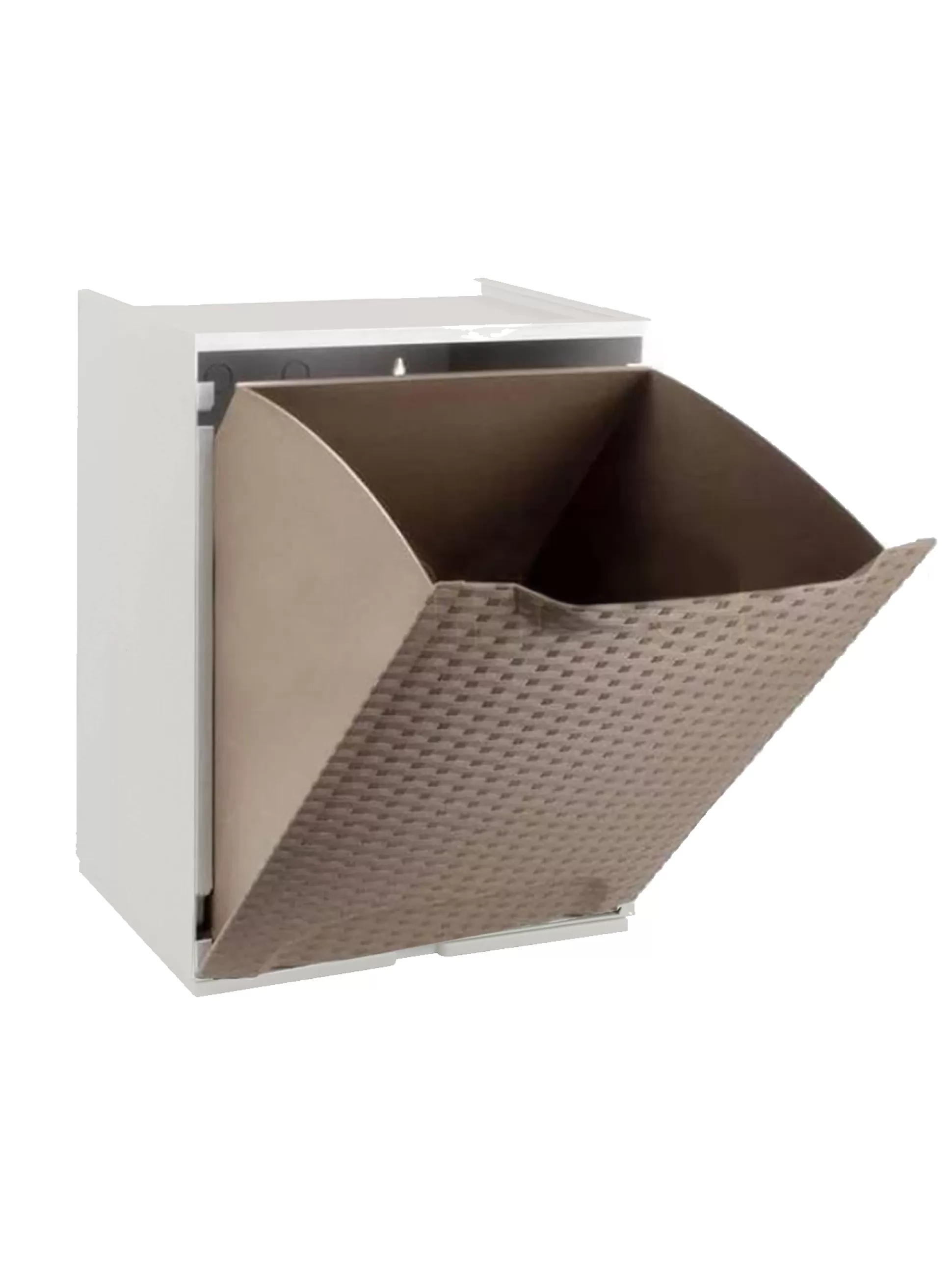 Dmora Armadi Da Esterno<Armadio da esterno Nakri, 34x29h47 cm, Tortora e Bianco