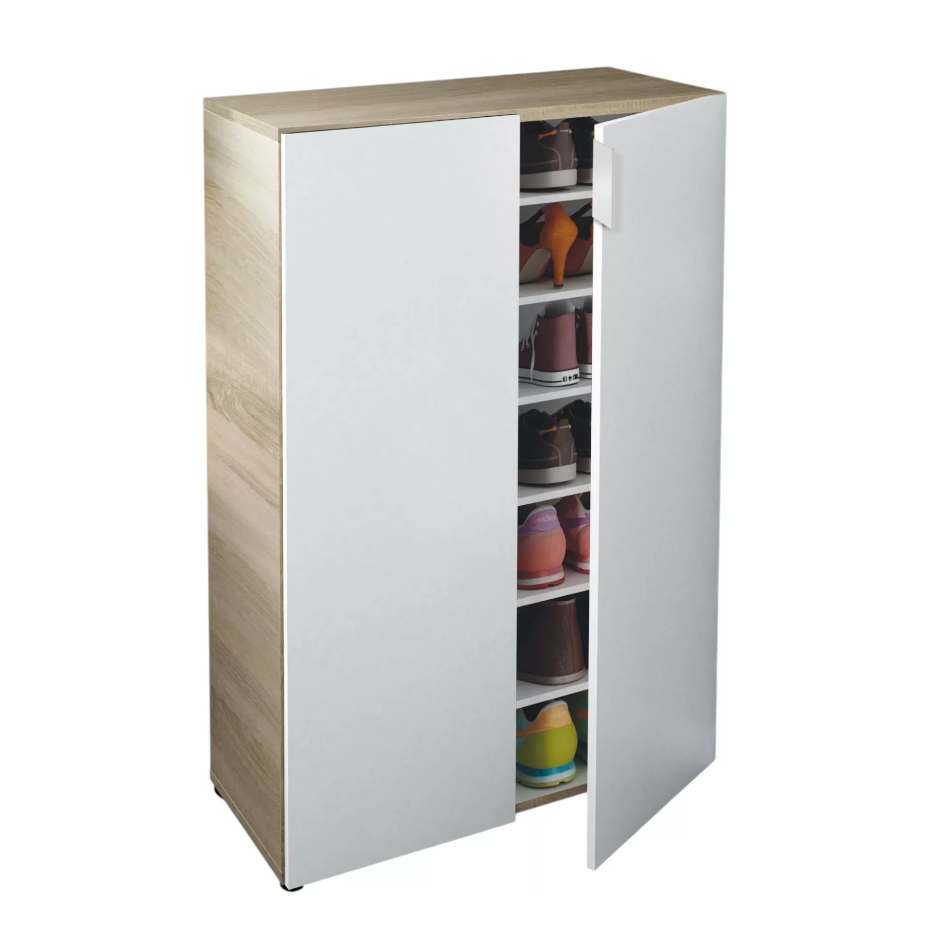 Dmora Armadi Multiuso 2 Ante<Armadio multiuso 2 ante Athenodora, 70x36h103 cm, Rovere e Bianco