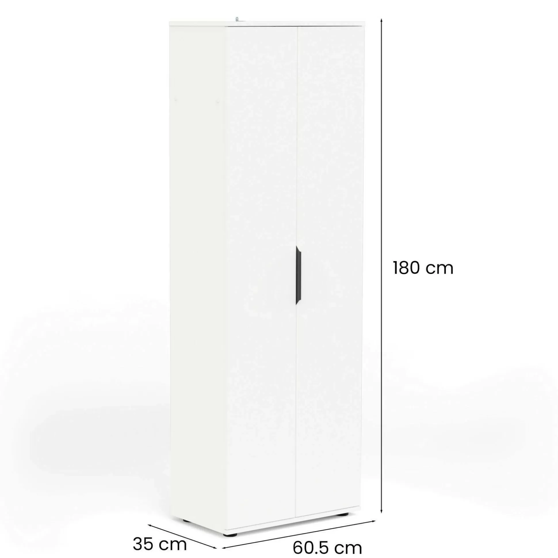 Dmora Armadi Multiuso 2 Ante<Armadio multiuso 2 ante Bator, 61x35 h180 cm,