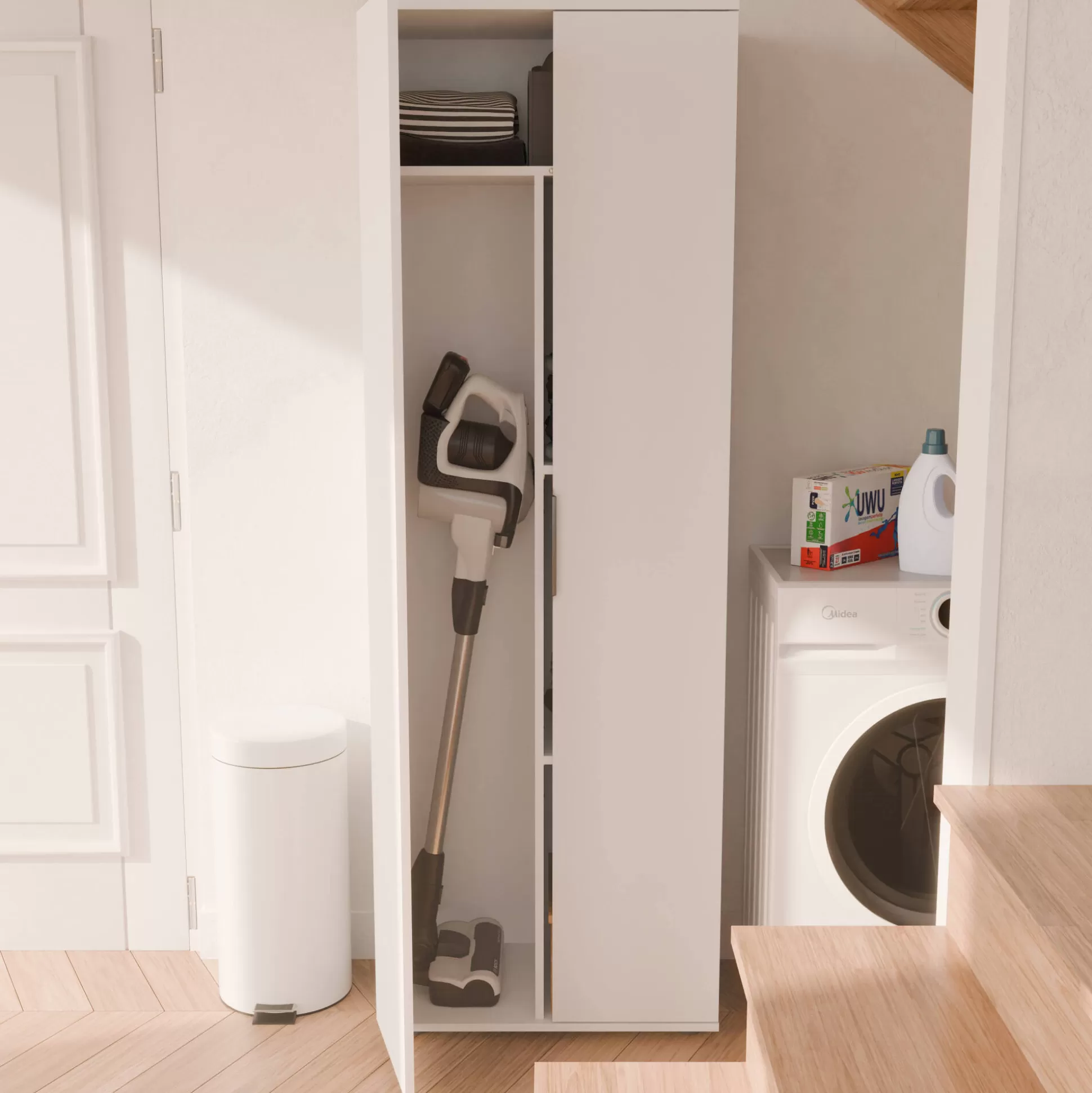 Dmora Armadi Multiuso 2 Ante<Armadio multiuso 2 ante Bator, 61x35 h180 cm,