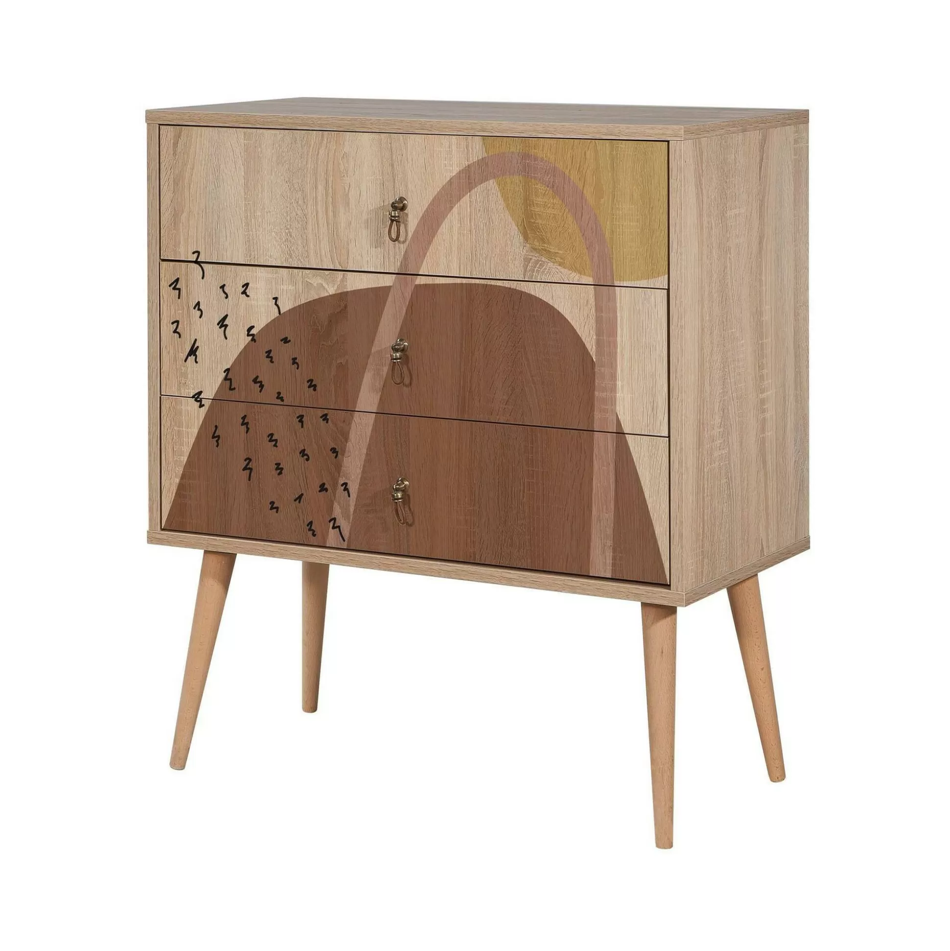Dmora Cassettiere<Cassettiera Apricale, 80x40h89 cm,
