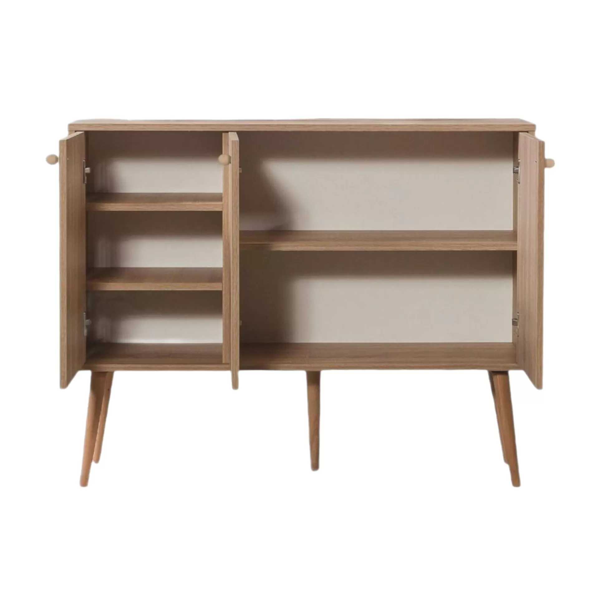 Dmora Credenze<Credenza Arzumia, 120x36h90 cm, Quercia e Multicolore