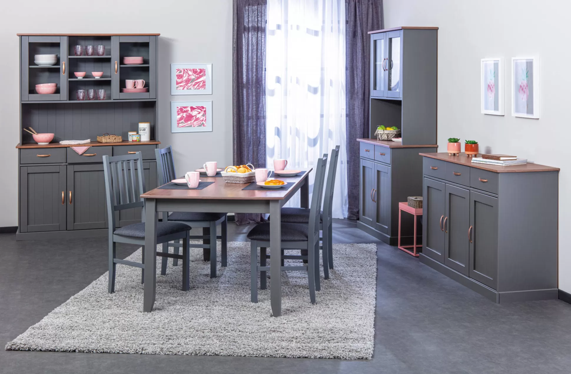 Dmora Credenze<Credenza Wolfsburg, Buffet da soggiorno, Madia da salotto, Dispensa da cucina, 90x45 h191 cm,