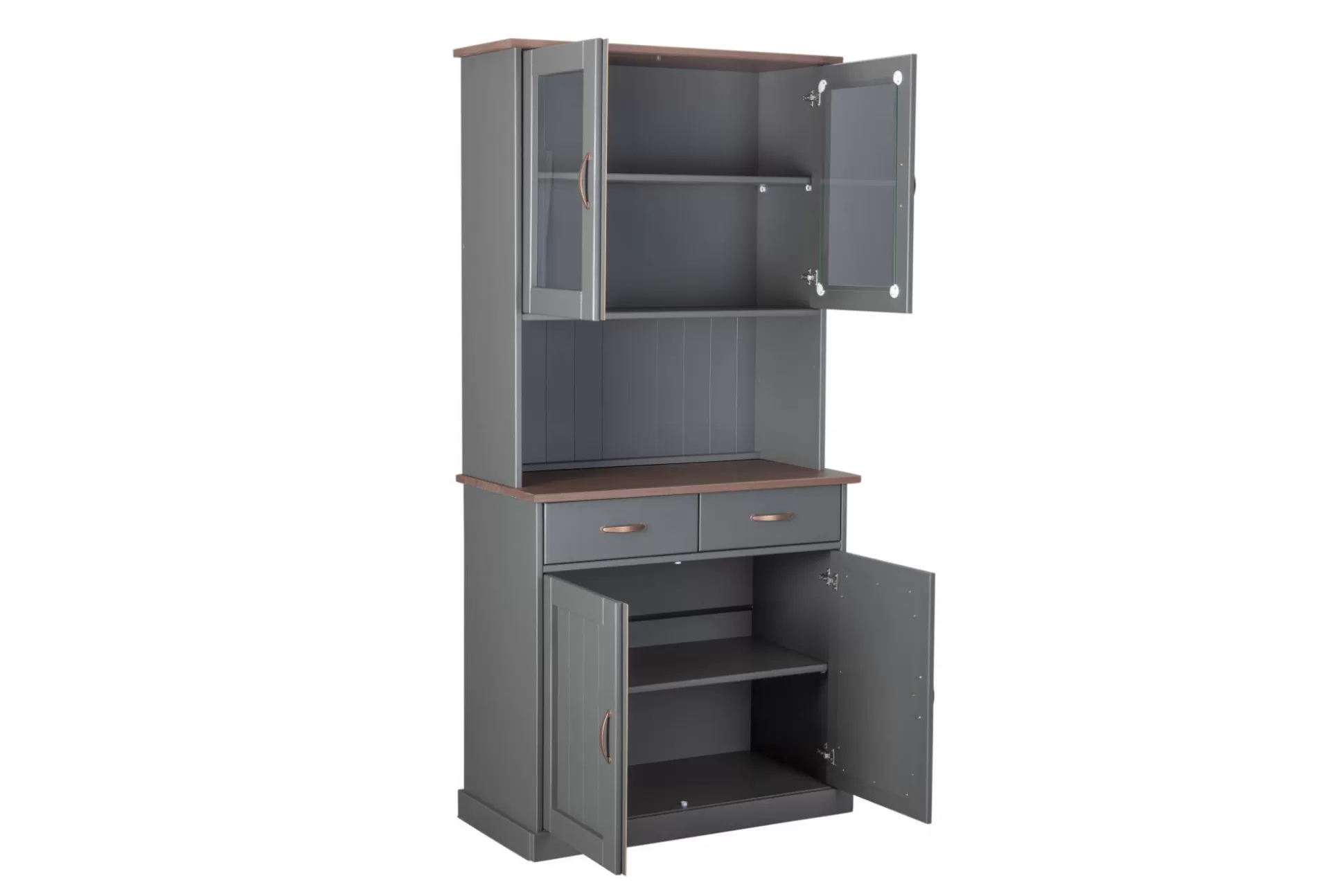Dmora Credenze<Credenza Wolfsburg, Buffet da soggiorno, Madia da salotto, Dispensa da cucina, 90x45 h191 cm,