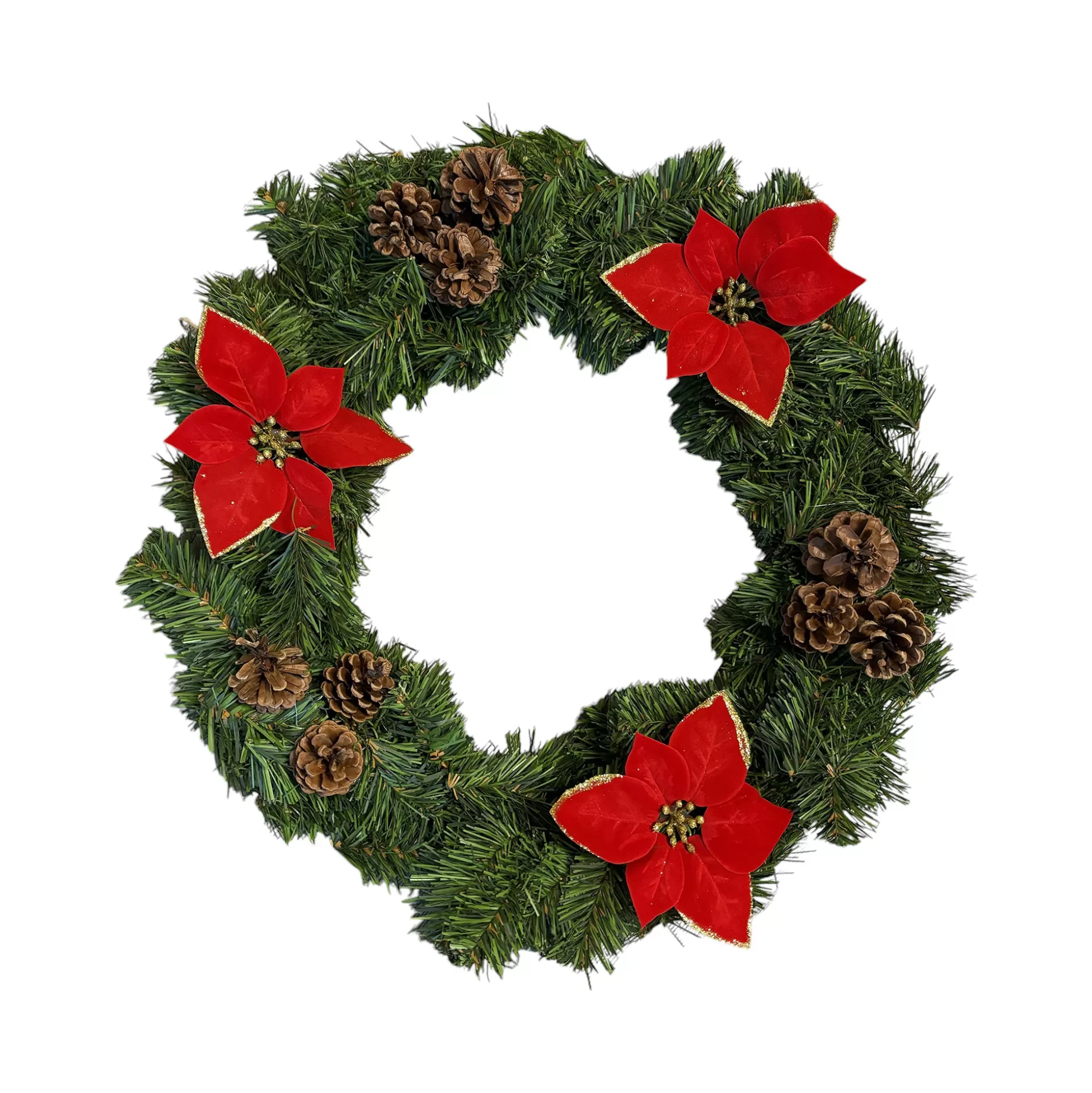 Dmora Decorazioni<Decorazione da Natale Cavagnol, Verde e Rosso, 50x50 h10 cm