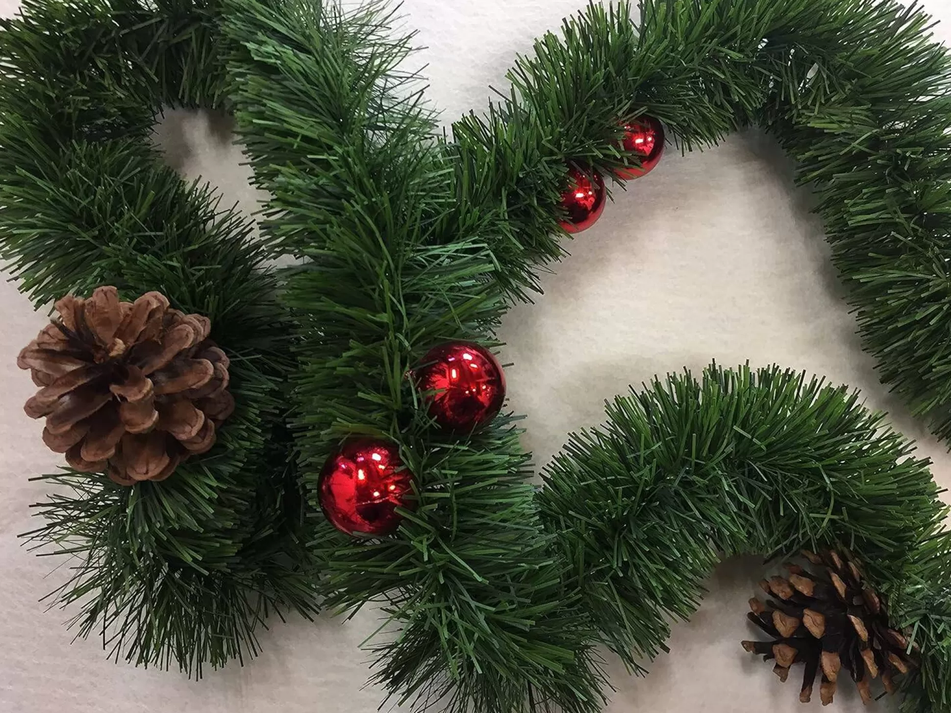 Dmora Decorazioni<Decorazione da Natale Truschedu, 800x8 h8 cm, Verde e Rosso