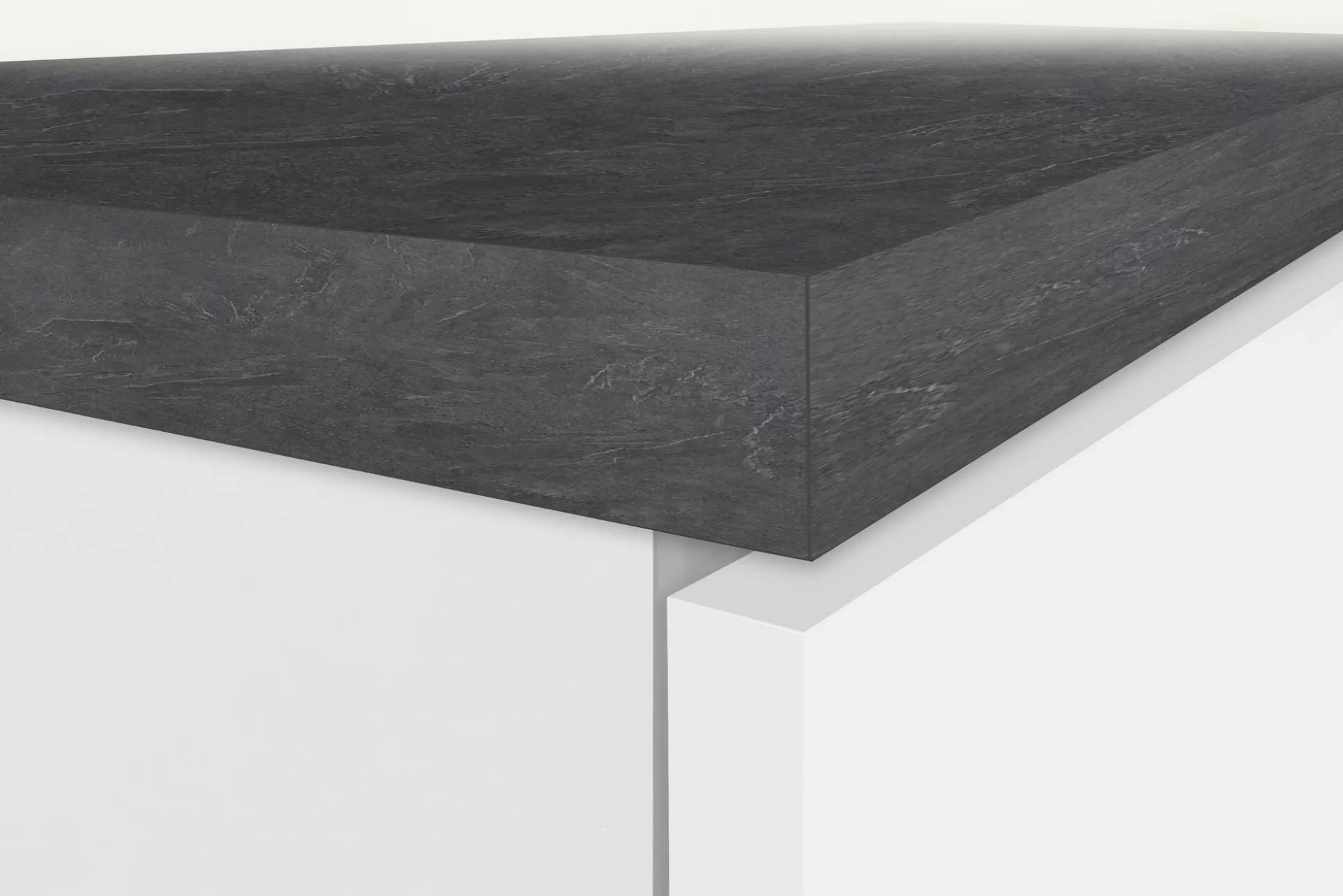 Dmora Mobili Dispensa<Dispensa da cucina Atrax, 30x60h165 cm, Bianco lucido e Ardesia