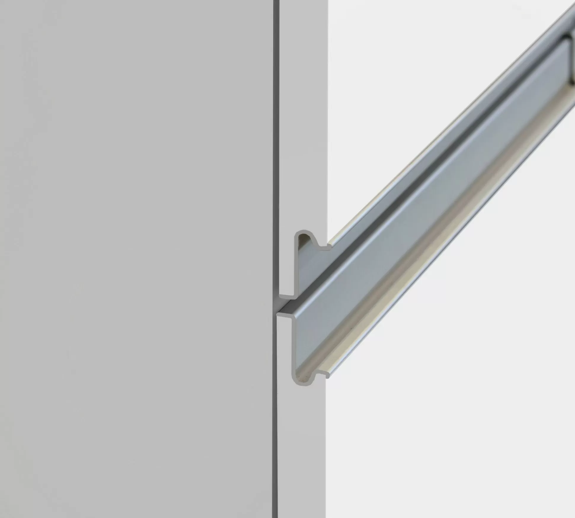 Dmora Mobili Dispensa<Dispensa da cucina Atrax, 30x60h165 cm, Bianco lucido e Ardesia