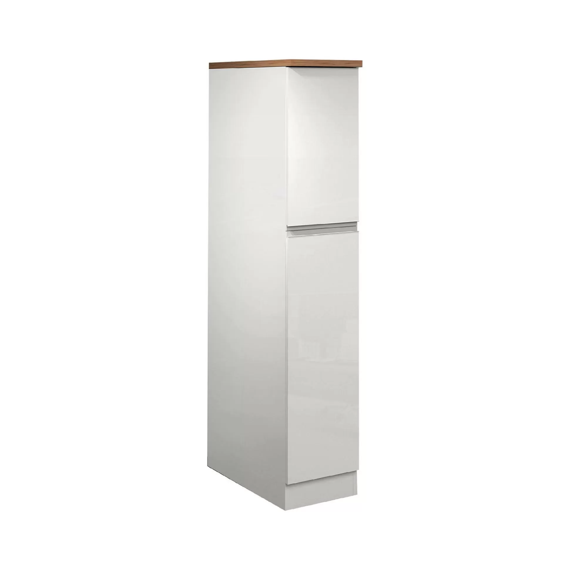 Dmora Mobili Dispensa<Dispensa da cucina Atrax, 30x60h165 cm, Bianco lucido e Rovere