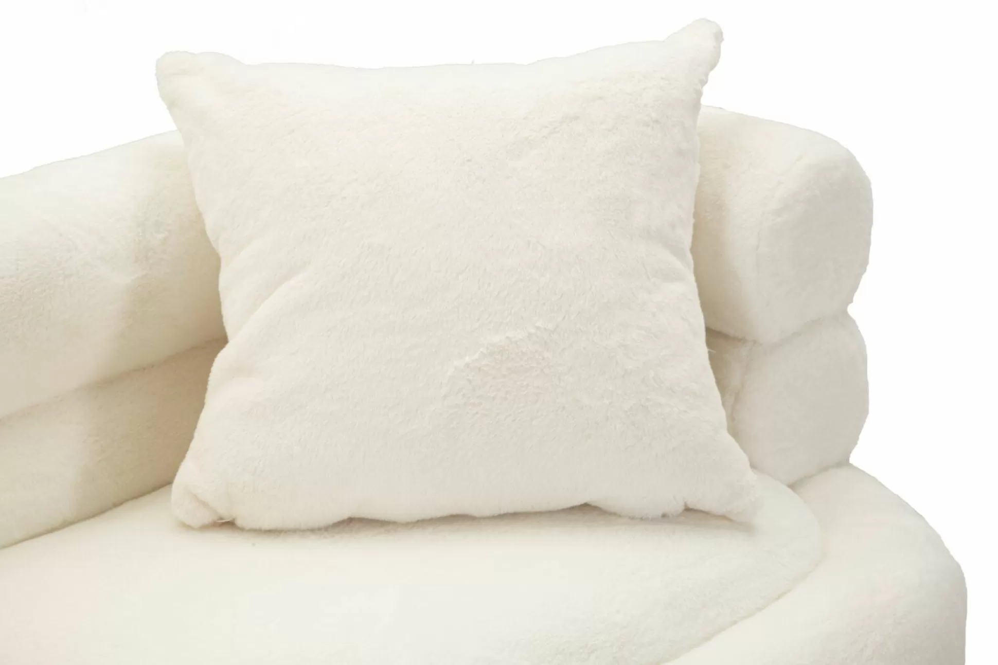 Dmora Divani Fissi 2 Posti<Divano fisso 2 posti Casier, 133x68 h69 cm, Bianco e Oro