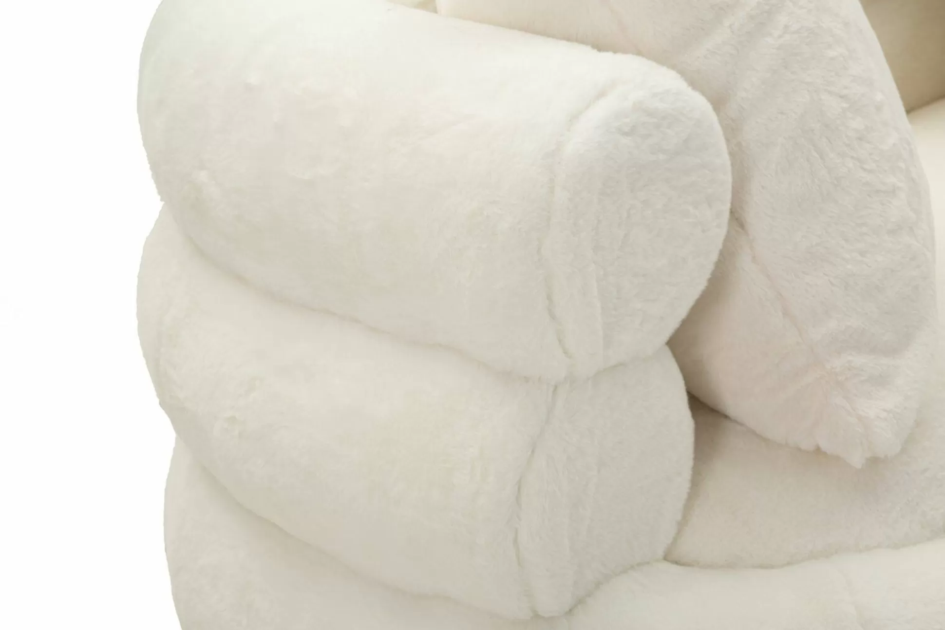 Dmora Divani Fissi 2 Posti<Divano fisso 2 posti Casier, 133x68 h69 cm, Bianco e Oro