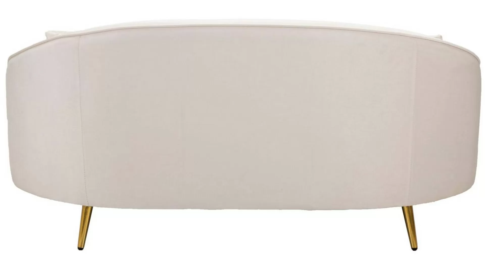 Dmora Divani Fissi 2 Posti<Divano fisso 2 posti Gupta, 148x84 h68 cm, Crema e Oro