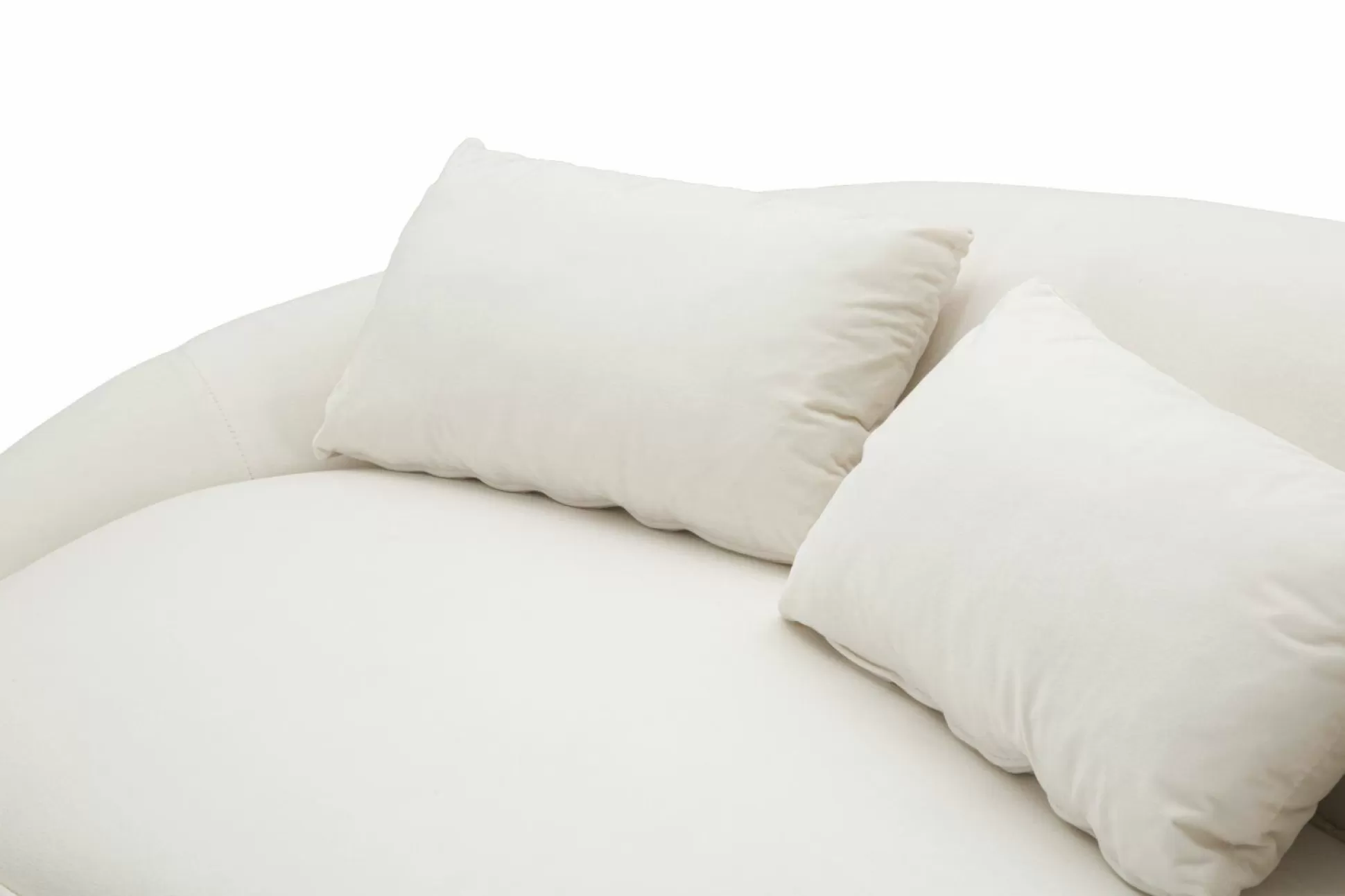 Dmora Divani Fissi 3 Posti<Divano fisso 3 posti Verte, 185x84 h68 cm, Crema e Oro