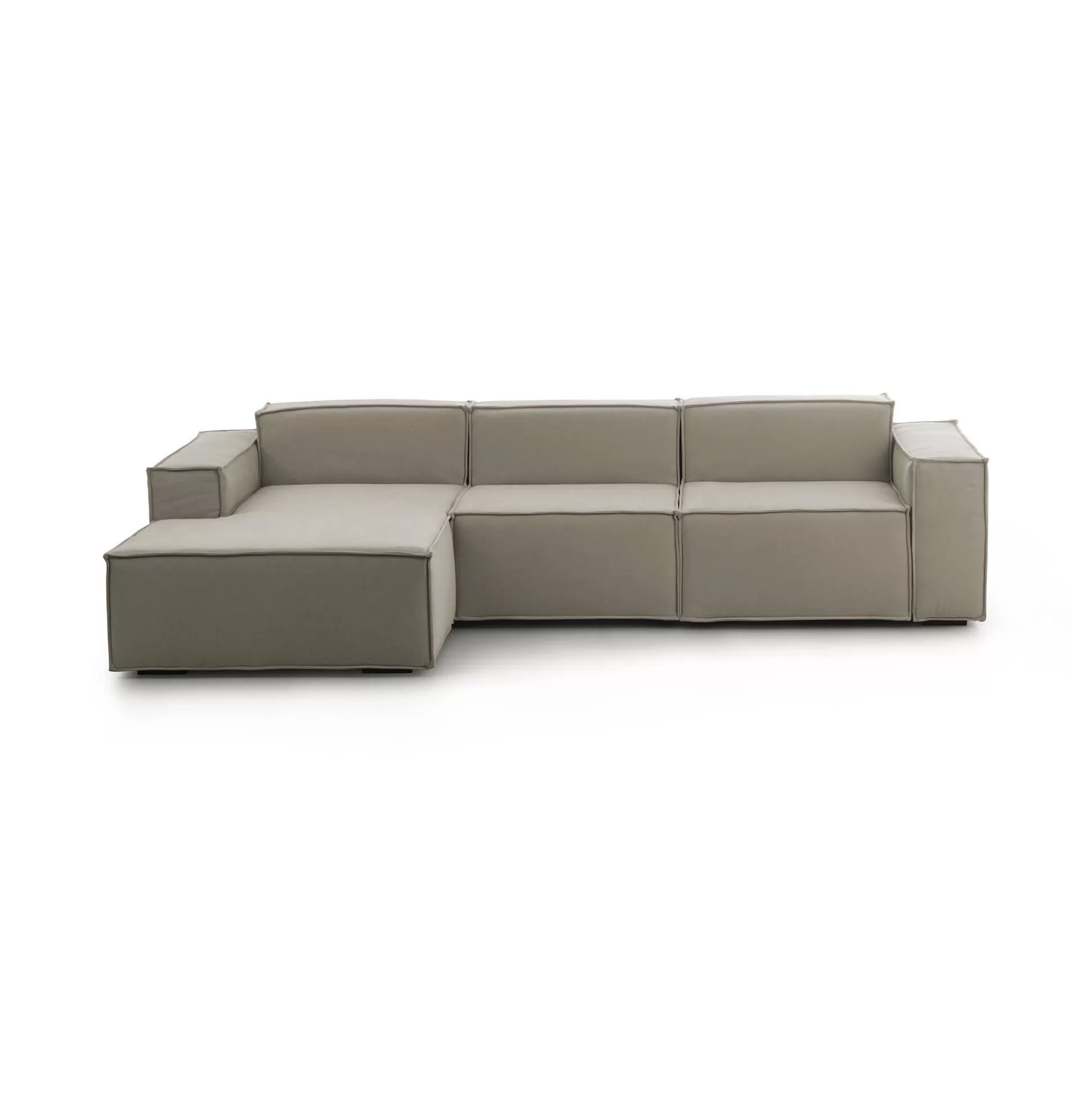 Dmora Divani Fissi Con Penisola<Divano fisso con penisola Alganibra, Cm 300x170h70,