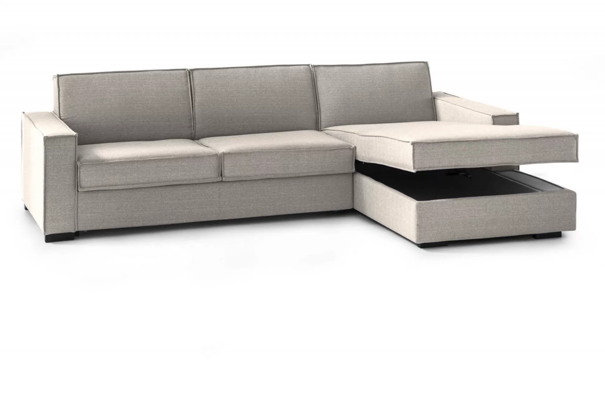 Dmora Divani Fissi Con Penisola<Divano fisso con penisola Ametrino, Cm 280x95h90,