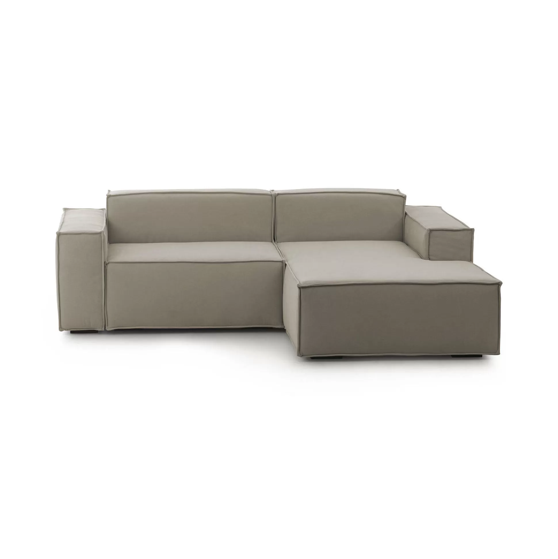 Dmora Divani Fissi Con Penisola<Divano fisso con penisola Amuleto, Cm 220x170h70,