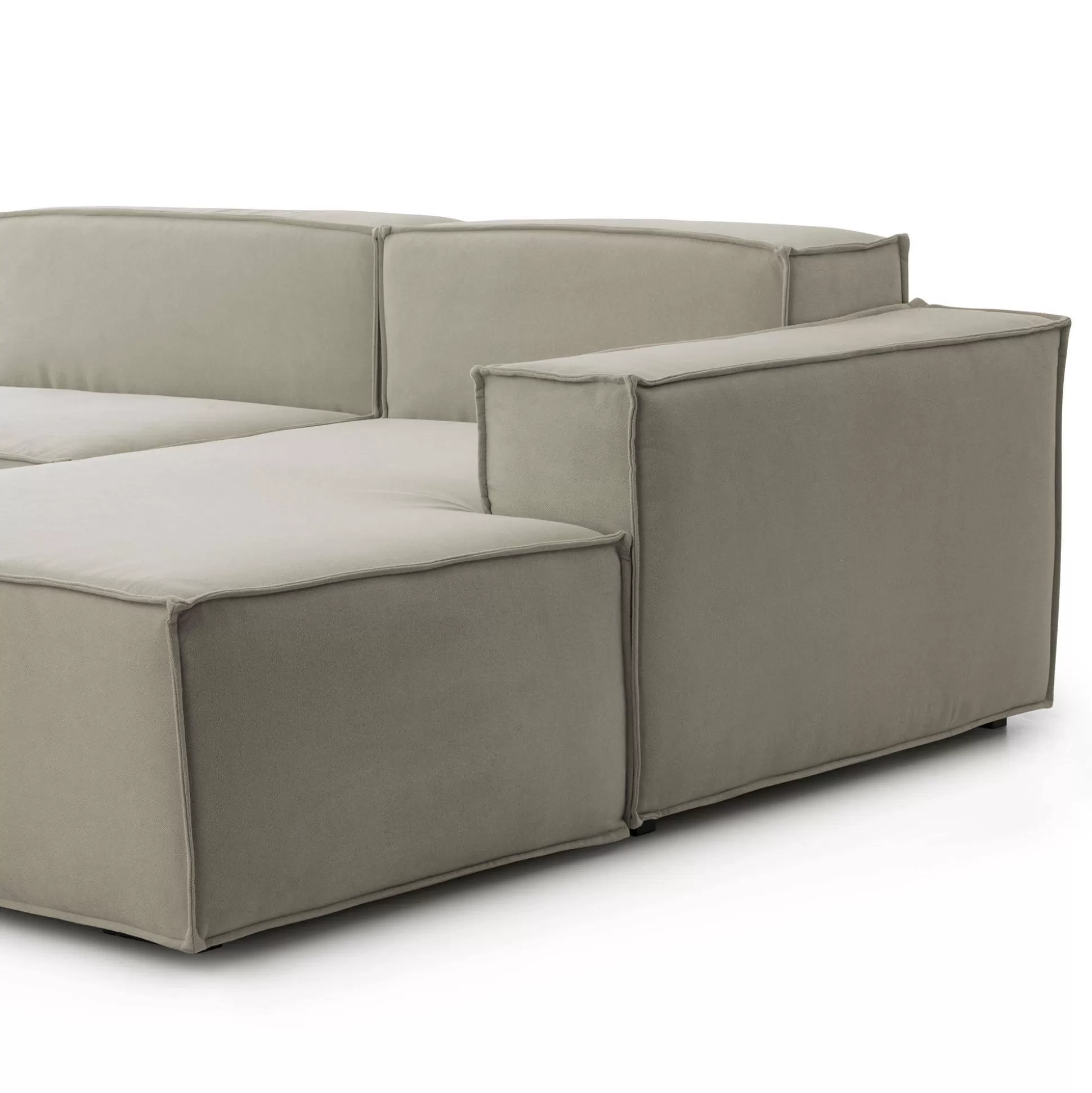Dmora Divani Fissi Con Penisola<Divano fisso con penisola Amuleto, Cm 220x170h70,