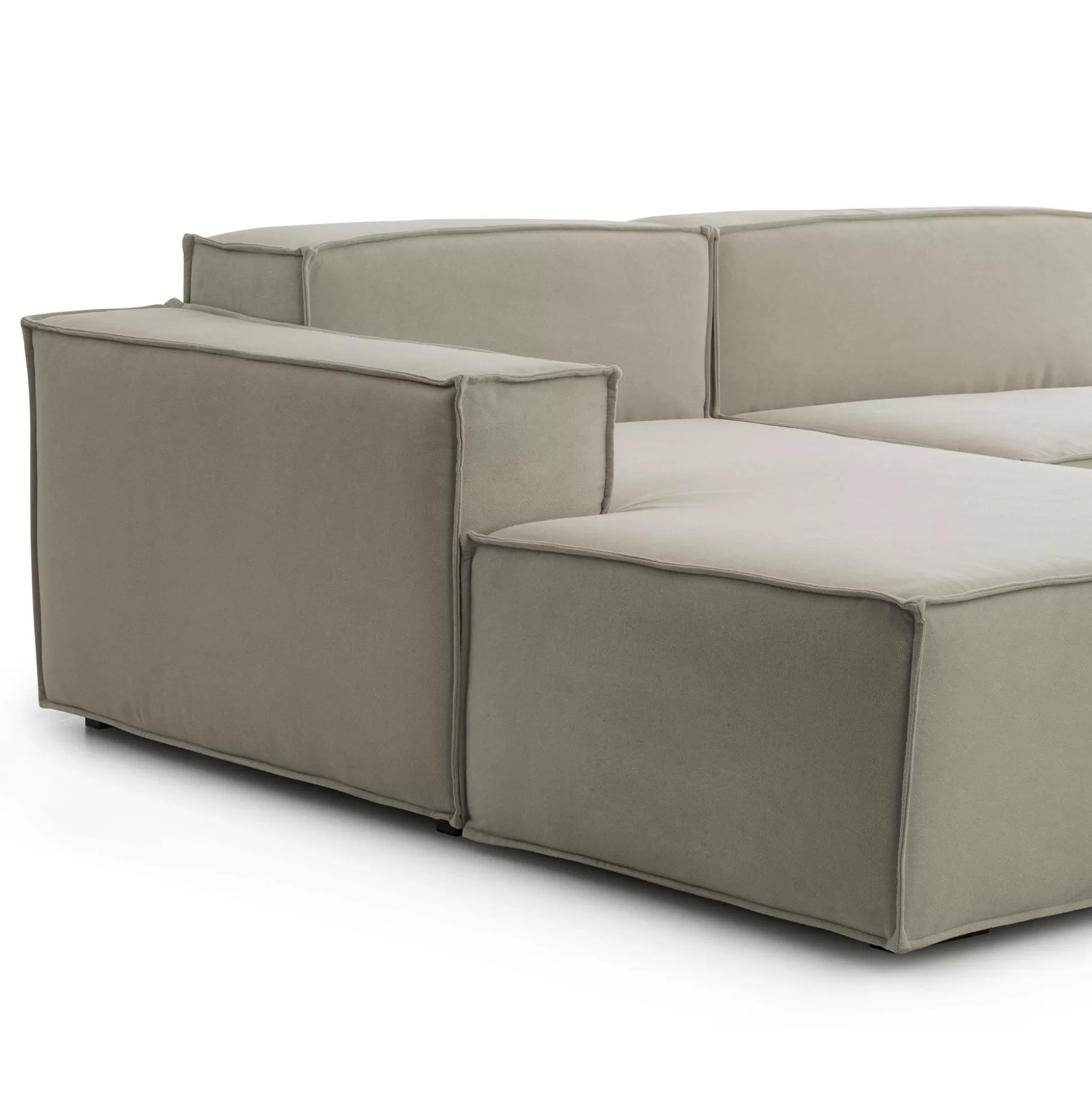 Dmora Divani Fissi Con Penisola<Divano fisso con penisola Atrillo, Cm 340x170h70,