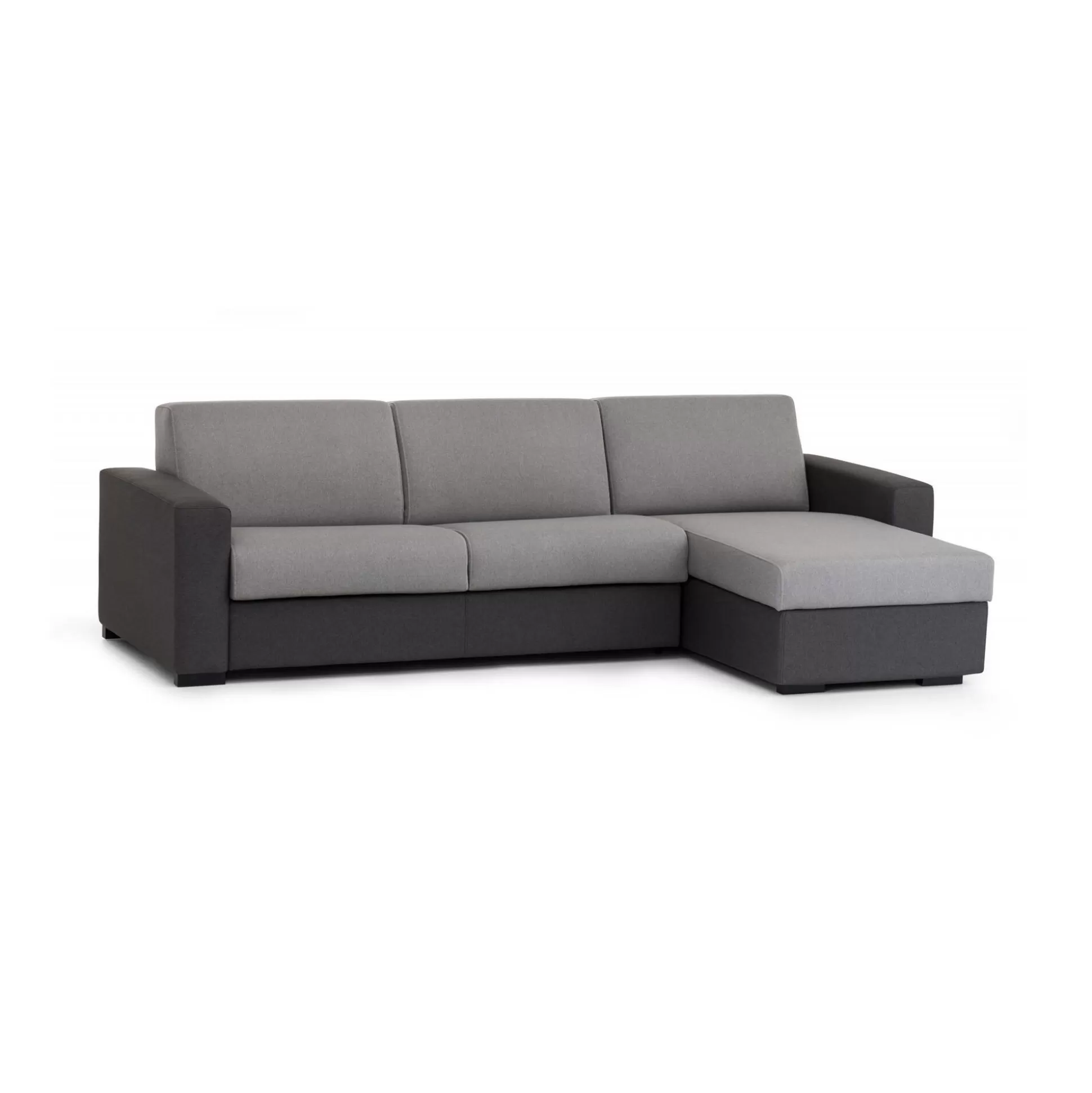 Dmora Divani Fissi Con Penisola<Divano fisso con penisola Azechiele, Cm 260x95h90, bicolor