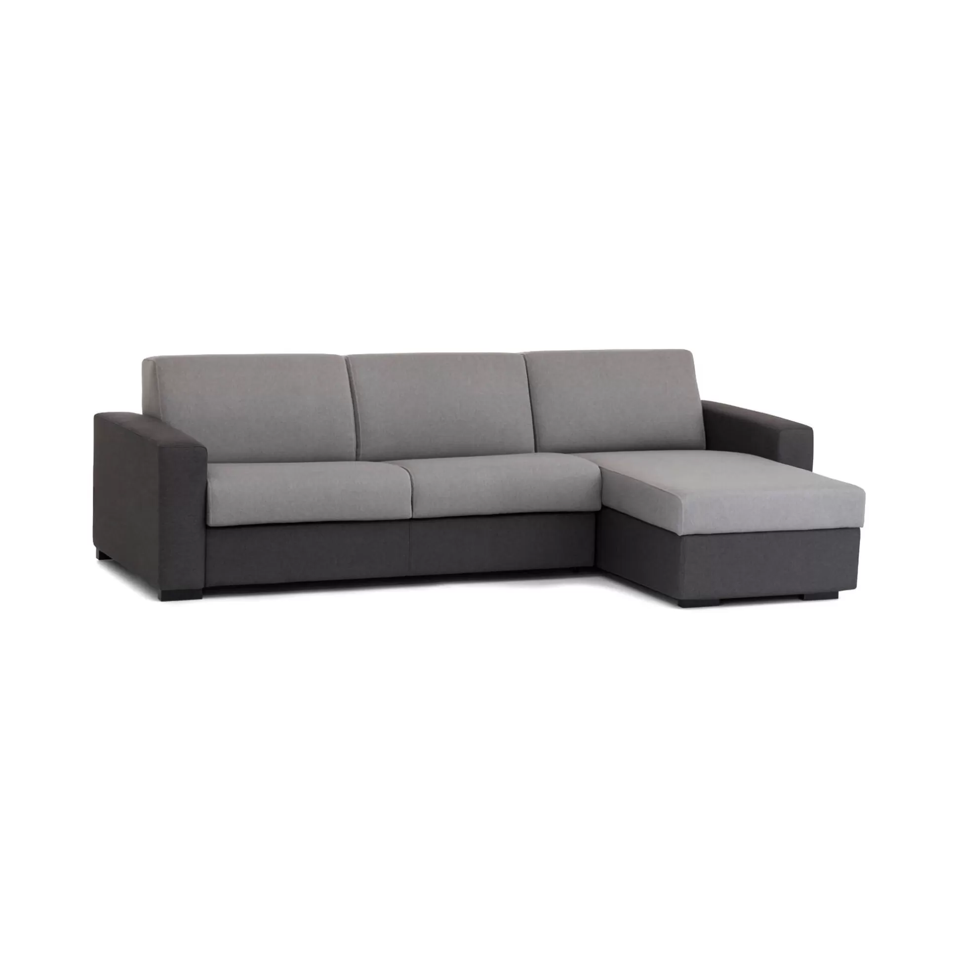 Dmora Divani Letto Con Penisola<Divano letto con penisola Aika, Cm 280x95h90, Grigio e Antracite