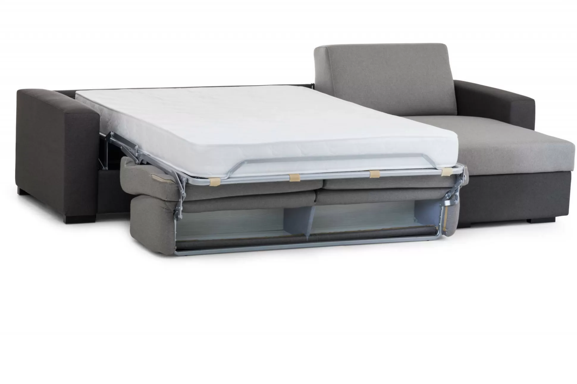 Dmora Divani Letto Con Penisola<Divano letto con penisola Aika, Cm 280x95h90, Grigio e Antracite