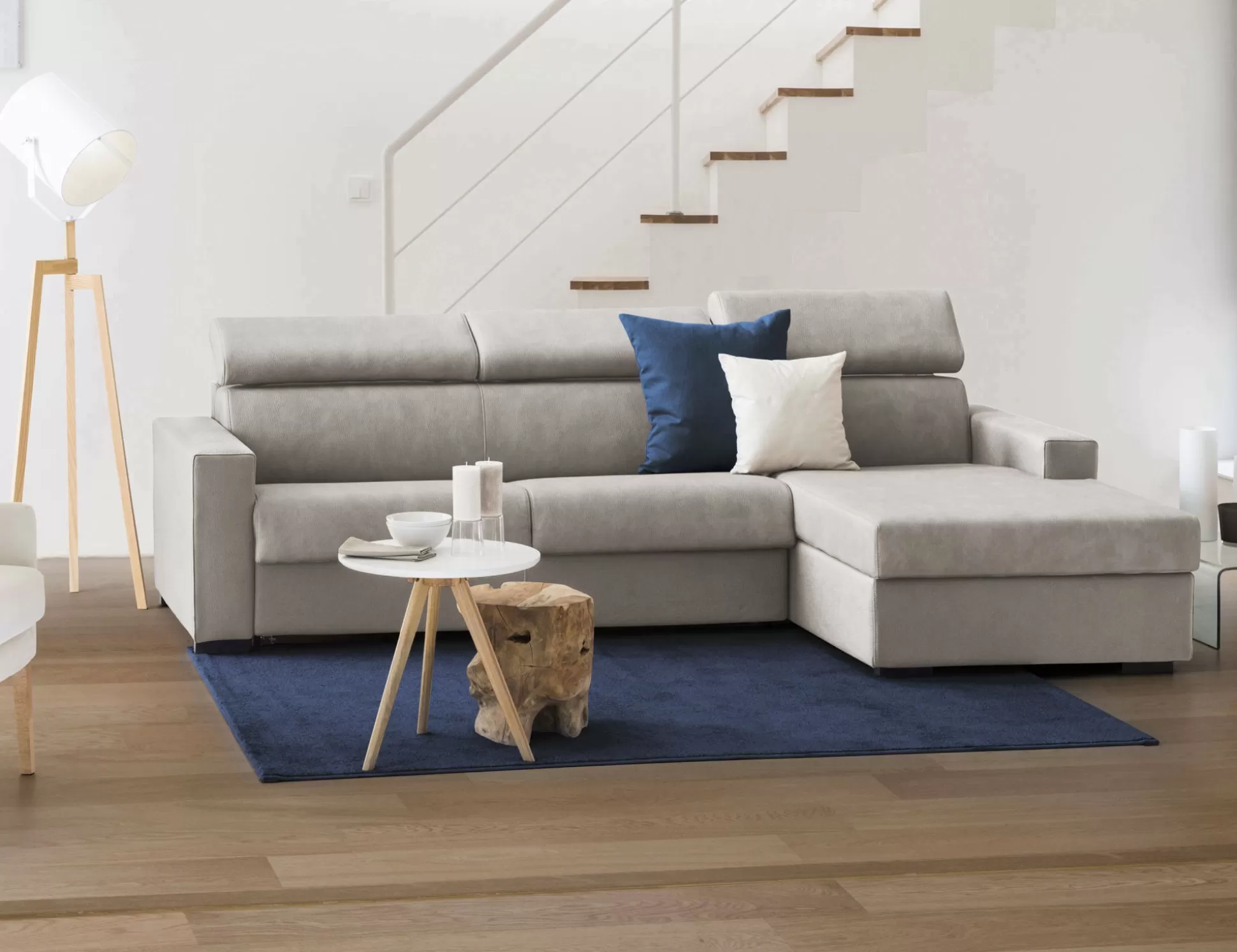 Dmora Divani Letto Con Penisola<Divano letto con penisola Alibella, Cm 260x95h85,