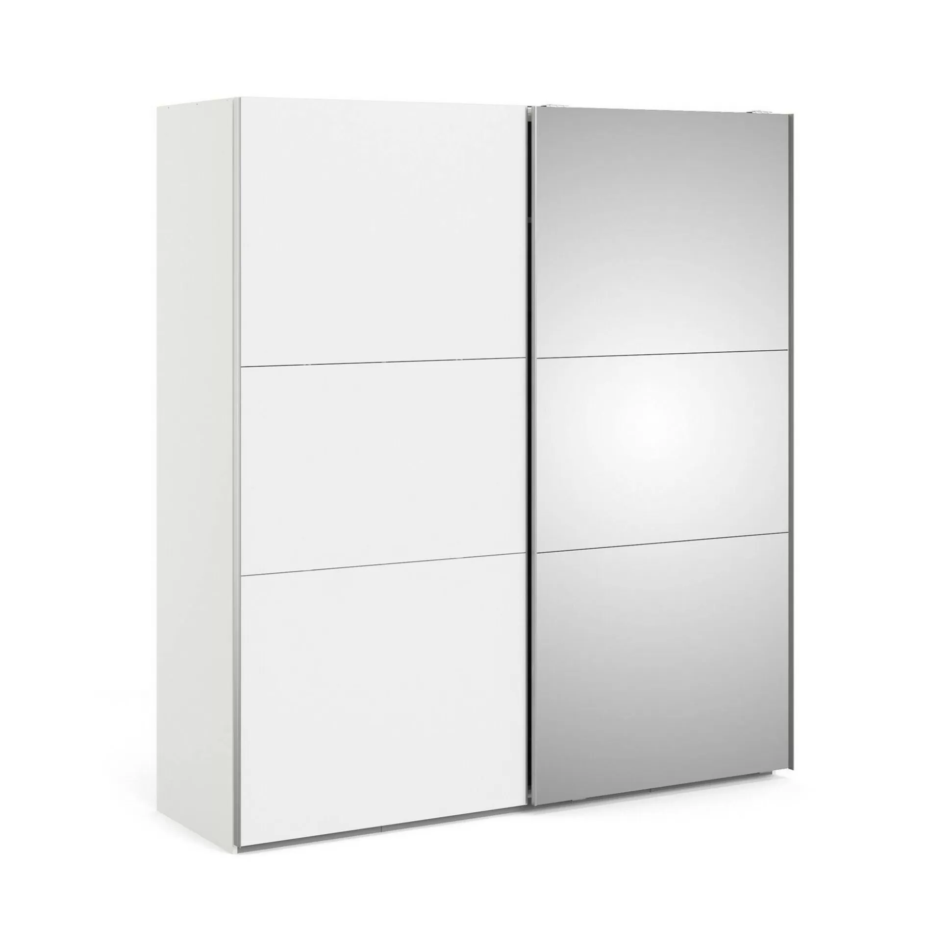 Dmora Guardaroba 2 Ante<Guardaroba 2 ante Dsorbell, 196x68 h220 cm, Bianco e Grigio