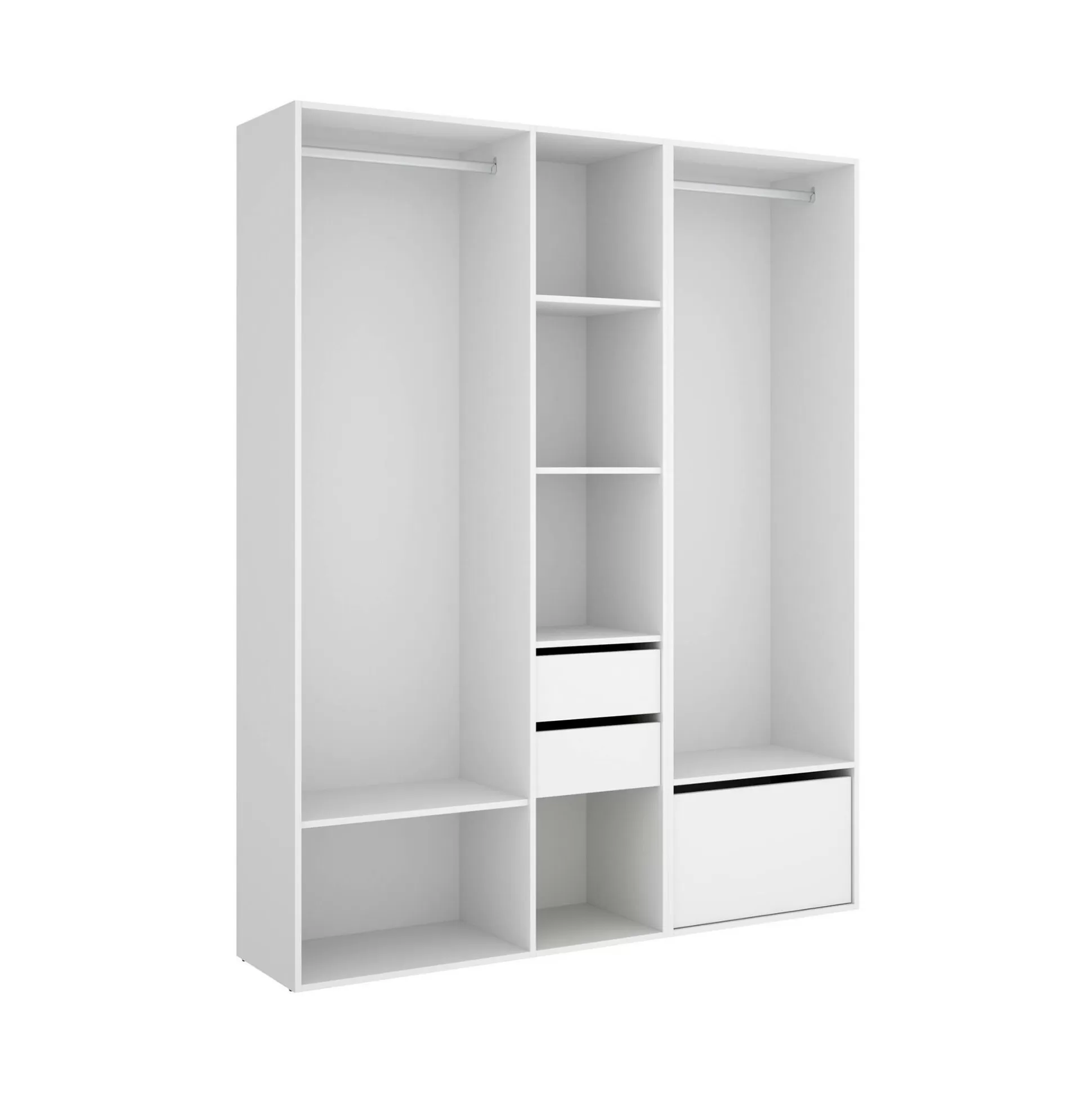Dmora Altri Guardaroba<Guardaroba grande Dhorsche, 158x45 h205 cm, Bianco e Rovere