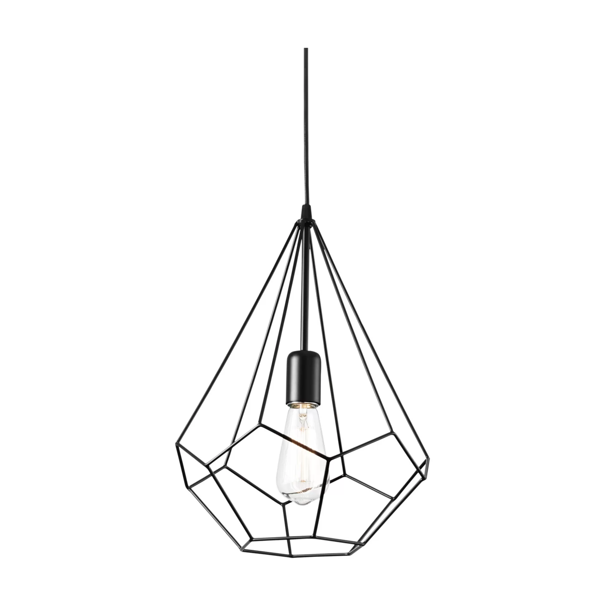 Dmora Lampade A Sospensione<Ideal-Lux - Lampada a sospensione AMPOLLA-3 SP1 , Made in Italy, 30 x 30 x h67 cm,