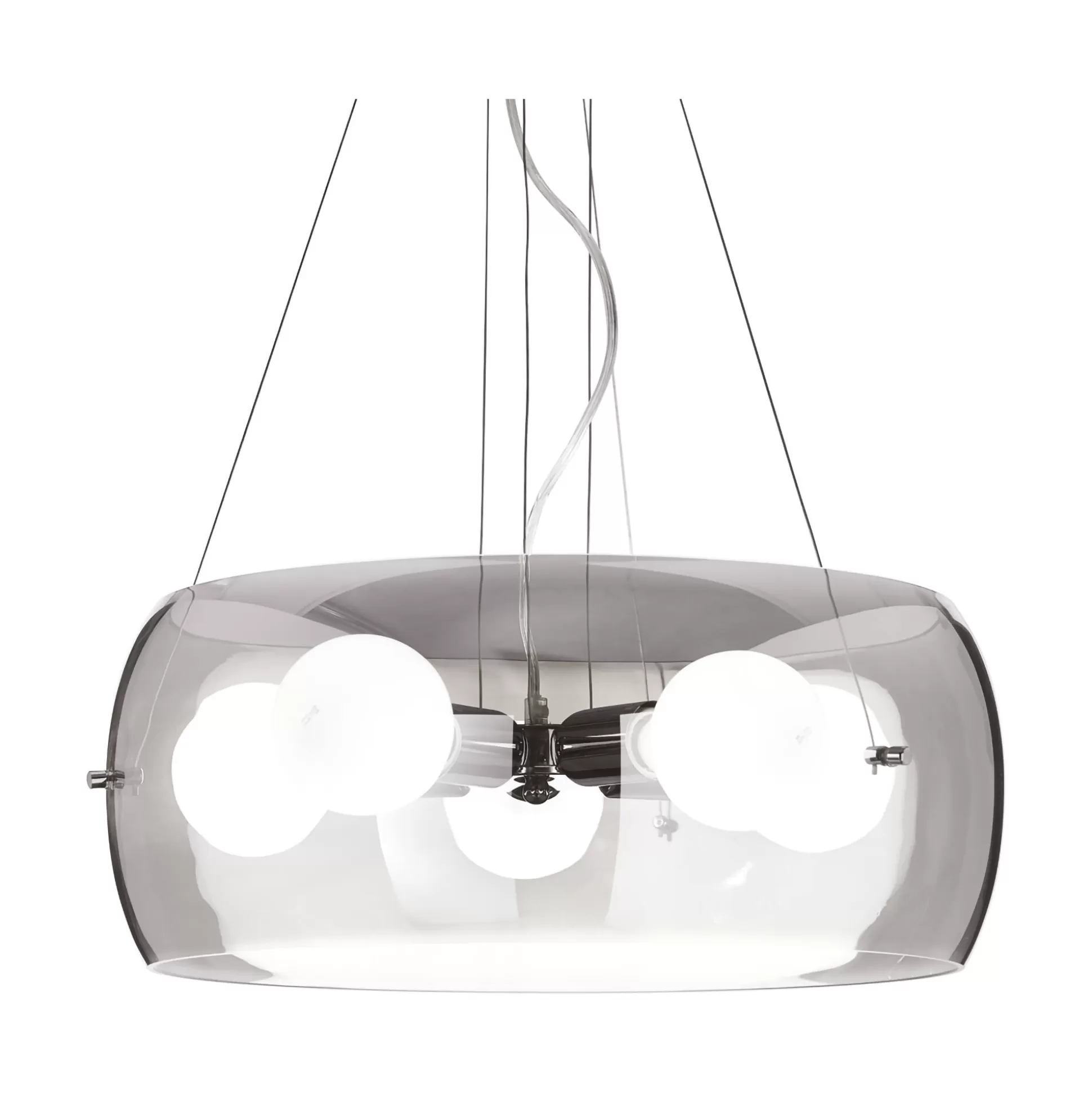 Dmora Lampade A Sospensione<Ideal-Lux - Lampada a sospensione AUDI-10 SP5 FUME', 49 x 49 x h47 cm,