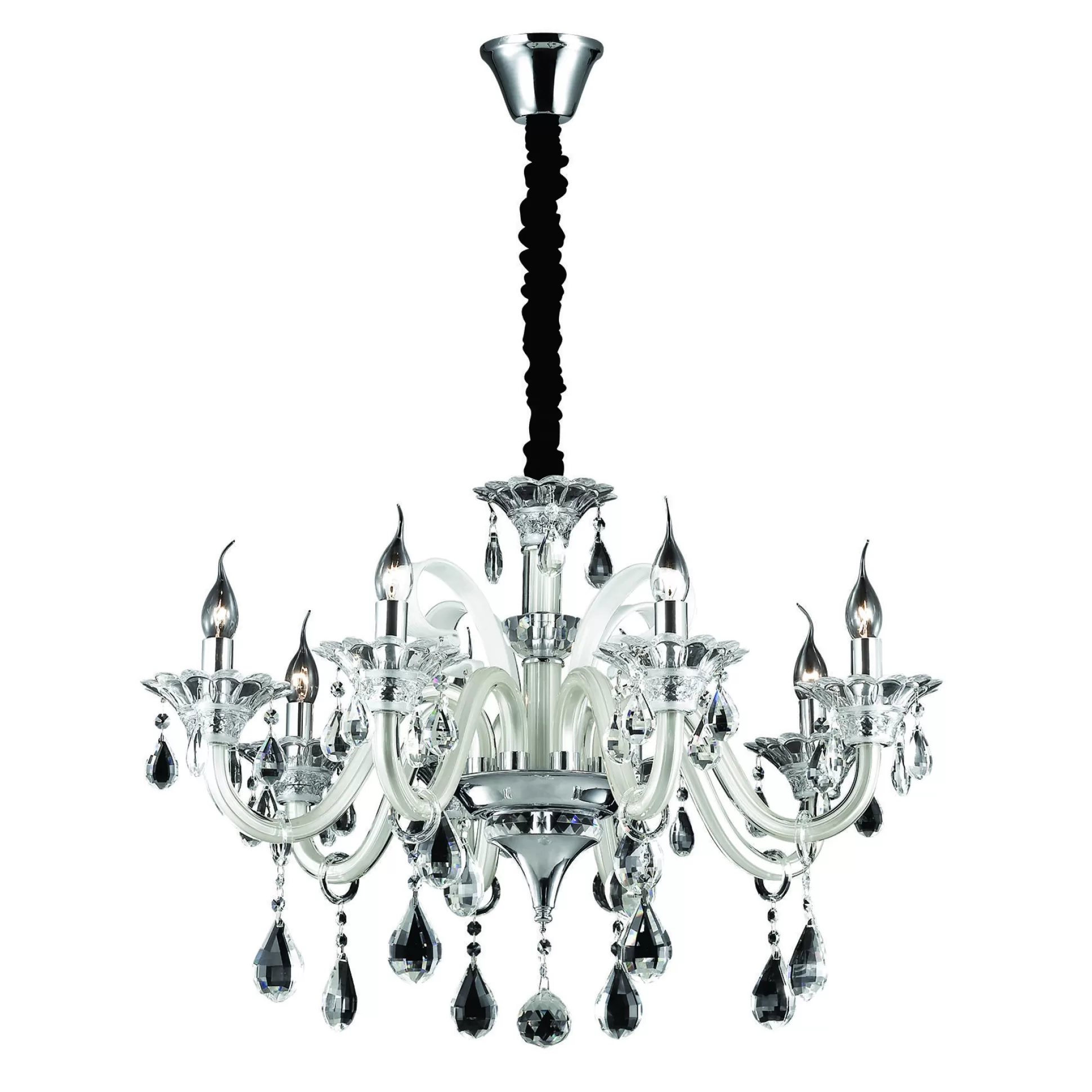 Dmora Lampade A Sospensione<Ideal-Lux - Lampada a sospensione COLOSSAL SP8 AVORIO, 78 x 78 x h77 cm,
