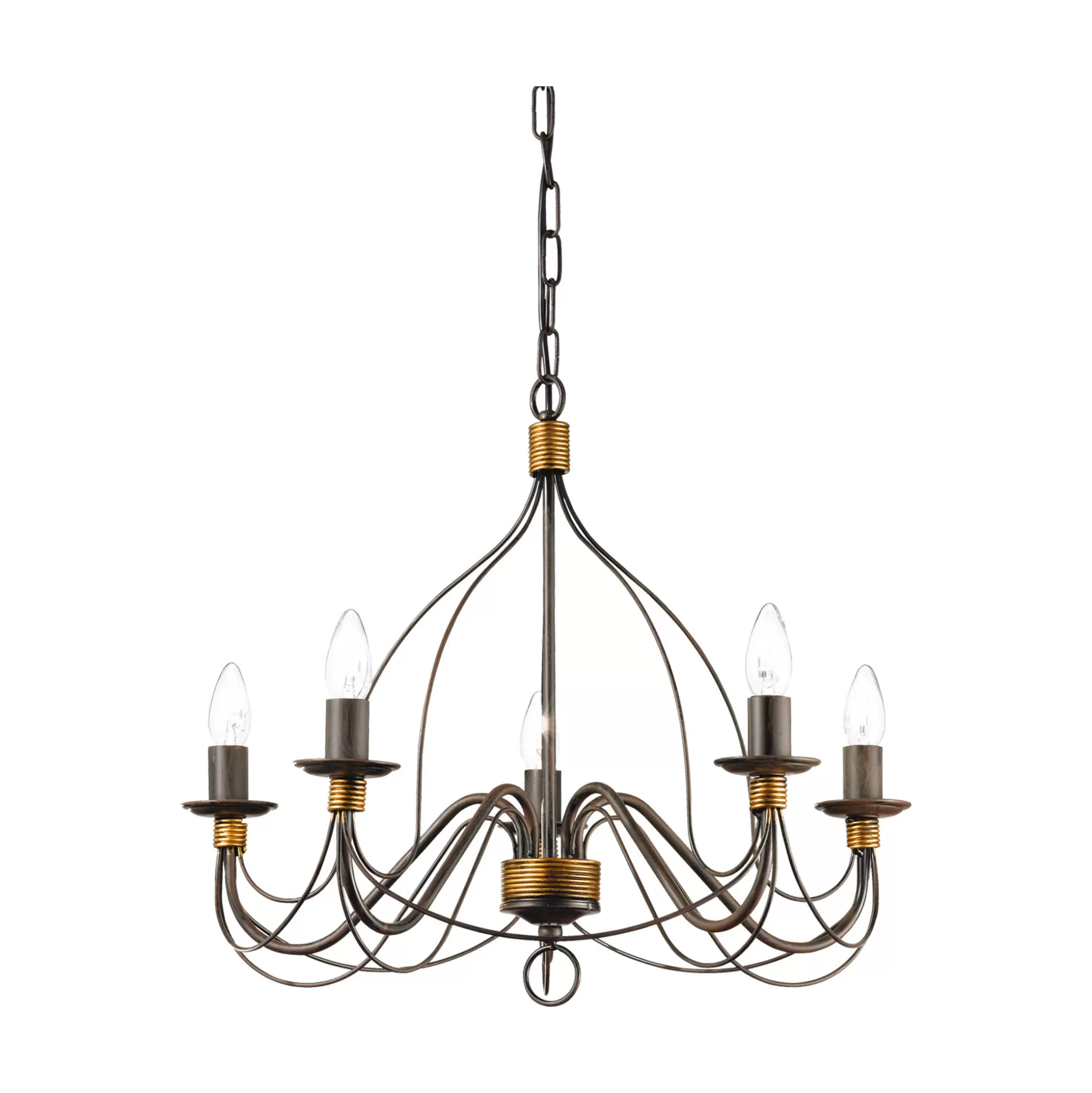 Dmora Lampade A Sospensione<Ideal-Lux - Lampada a sospensione CORTE SP5 , Made in Italy, 64 x 64 x h70 cm,