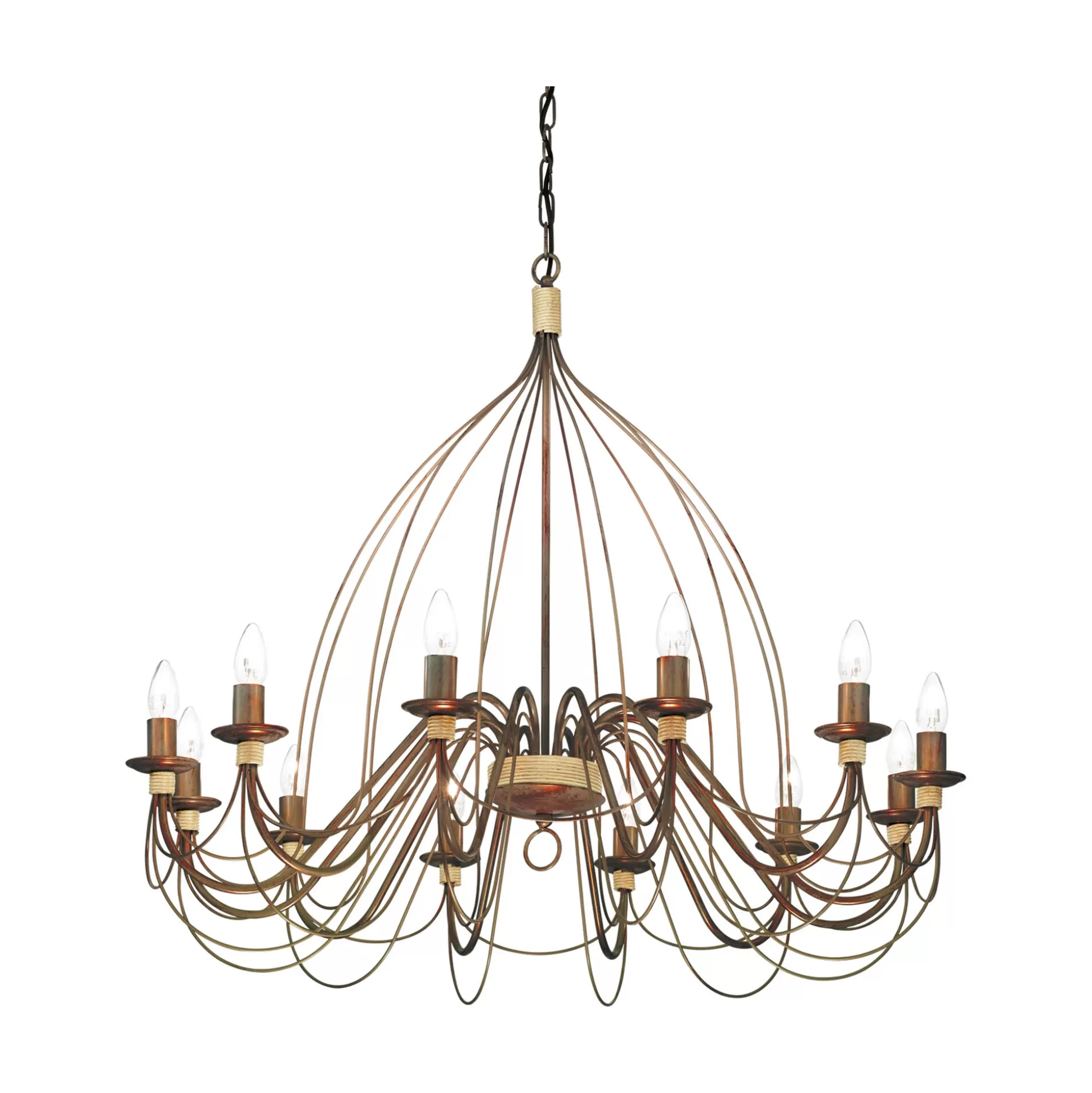 Dmora Lampade A Sospensione<Ideal-Lux - Lampada a sospensione CORTE SP12 , Made in Italy, 95 x 95 x h108 cm,