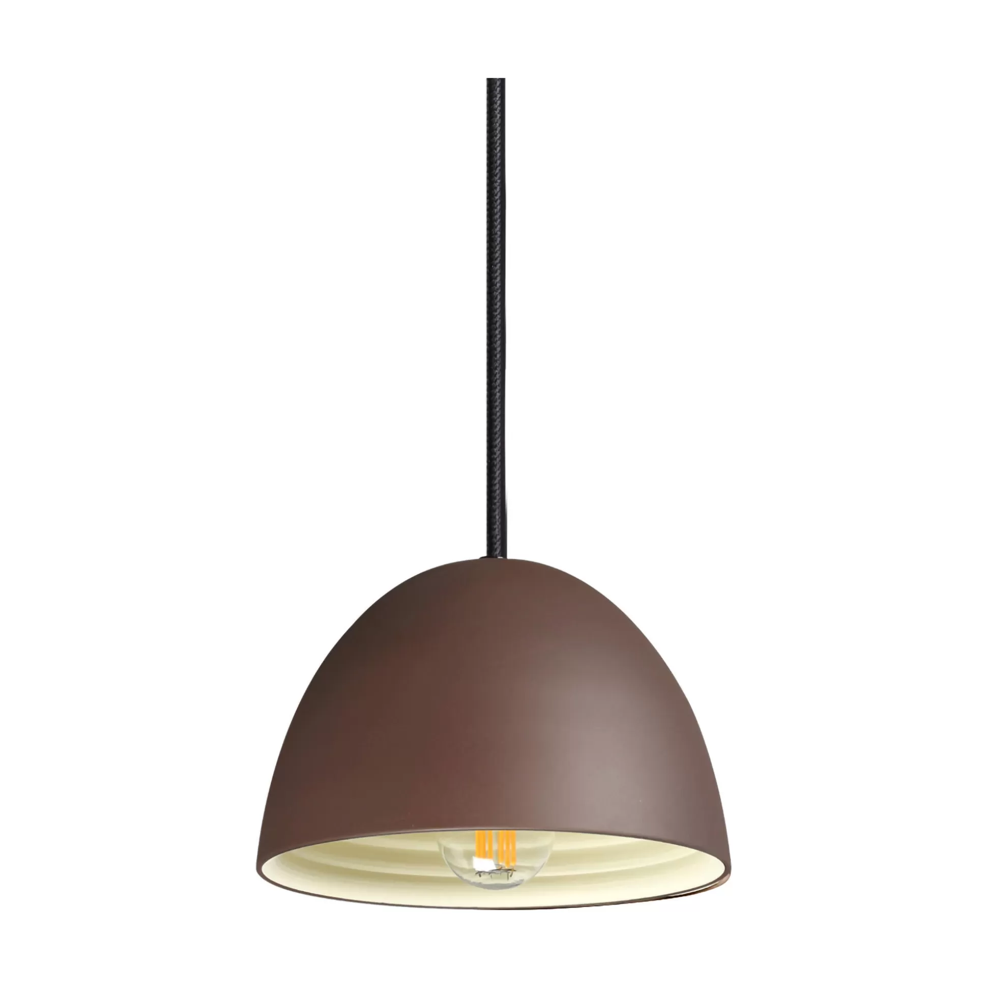 Dmora Lampade A Sospensione<Ideal-Lux - Lampada a sospensione FOLK SP1 D18 COFFEE, 18 x 18 x h36 cm,