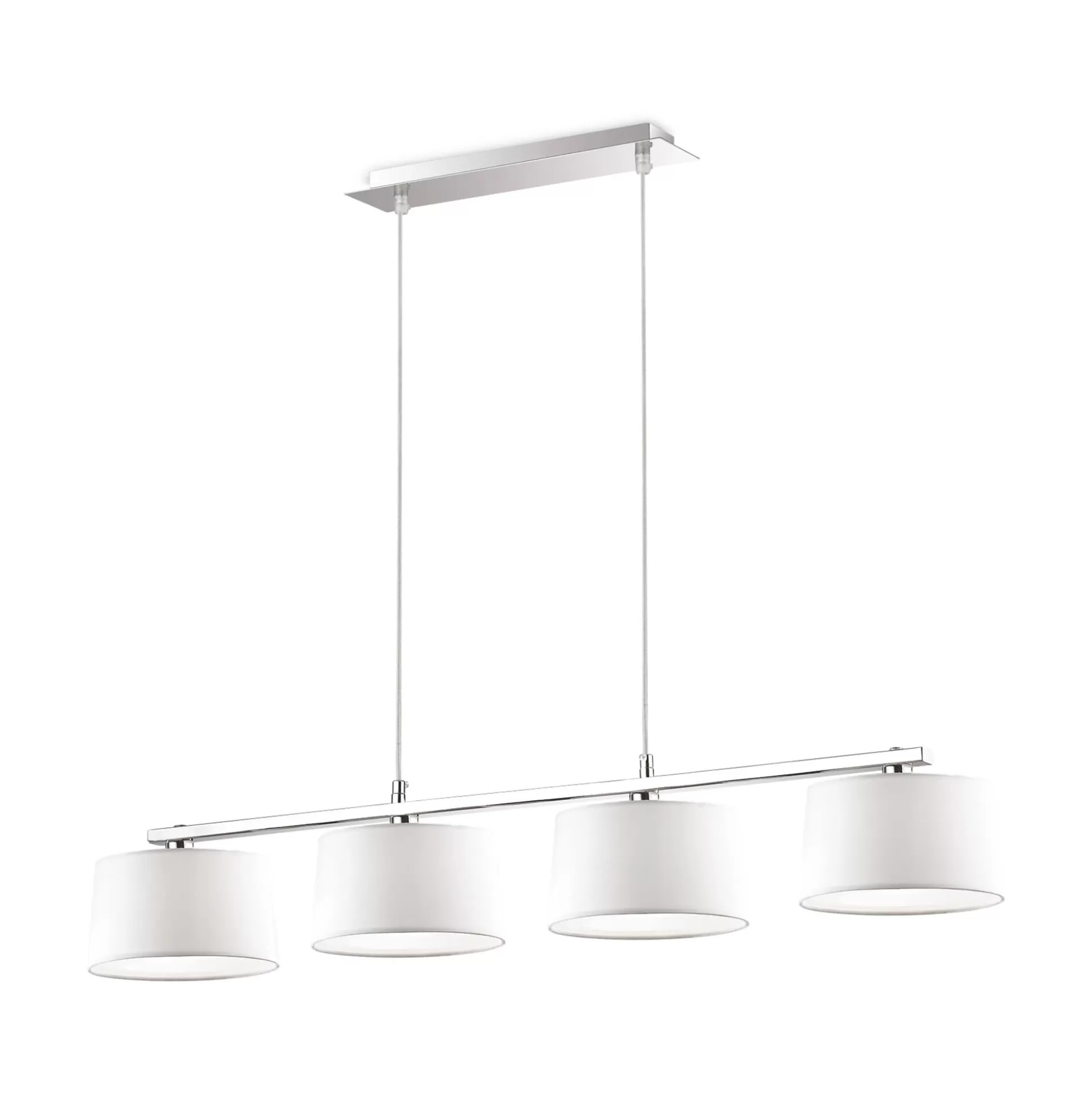 Dmora Lampade A Sospensione<Ideal-Lux - Lampada a sospensione HILTON SP4 LINEAR, 93 x 18 x h35 cm,
