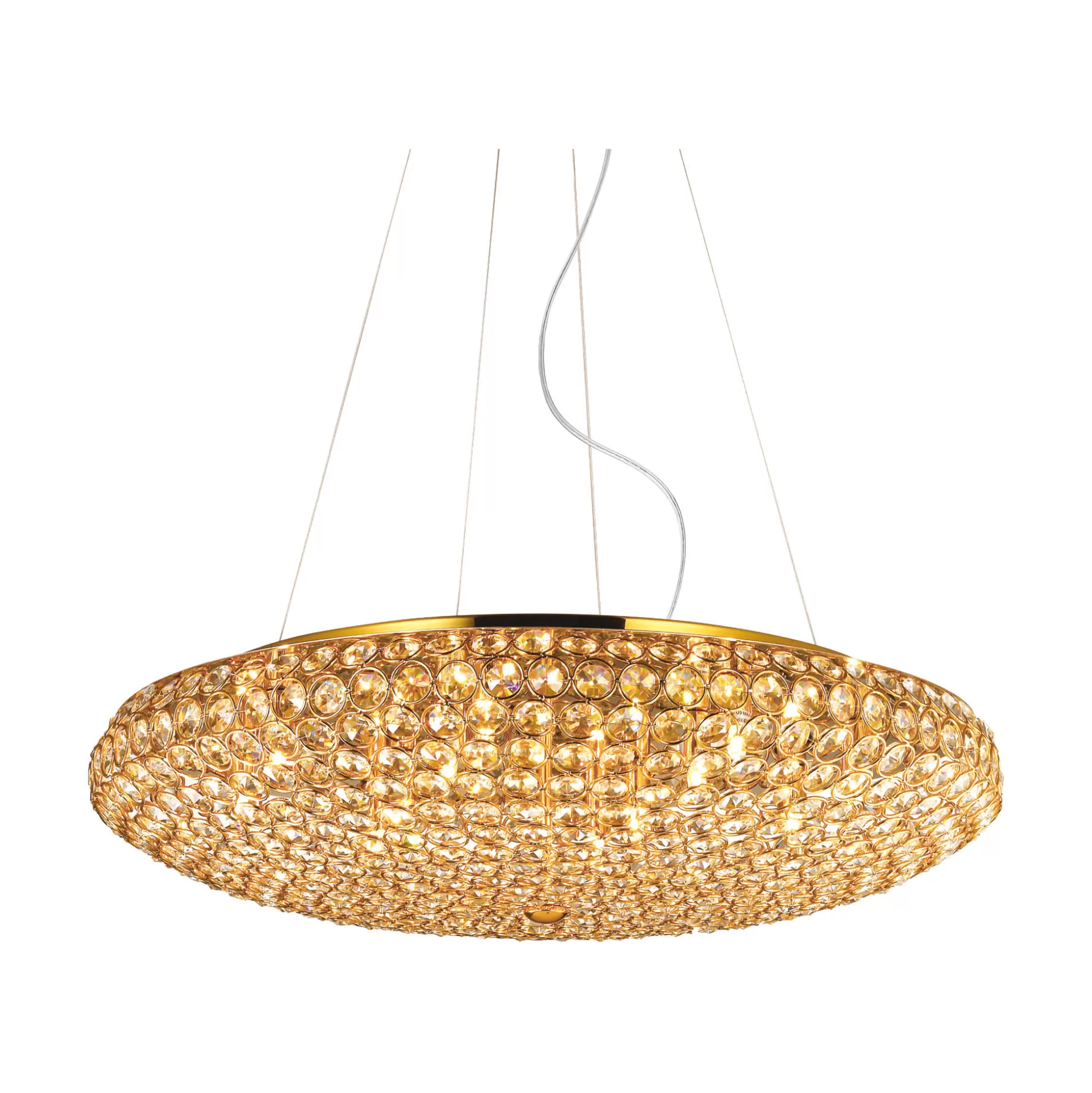 Dmora Lampade A Sospensione<Ideal-Lux - Lampada a sospensione KING SP12 , 65 x 65 x h43 cm,