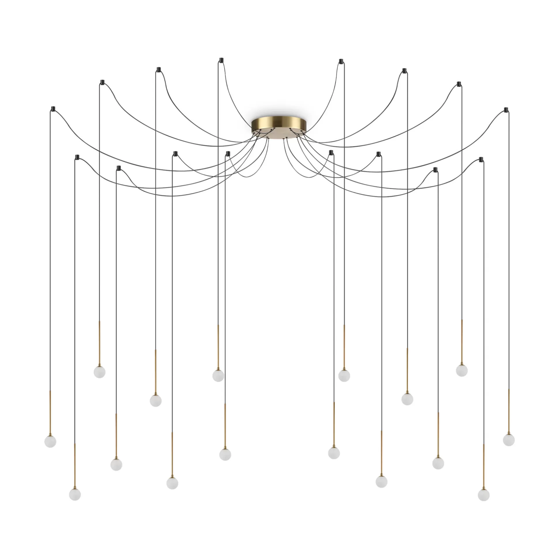 Dmora Lampade A Sospensione<Ideal-Lux - Lampada a sospensione LUCCIOLA SP16 , 20 x 20 x h45 cm,