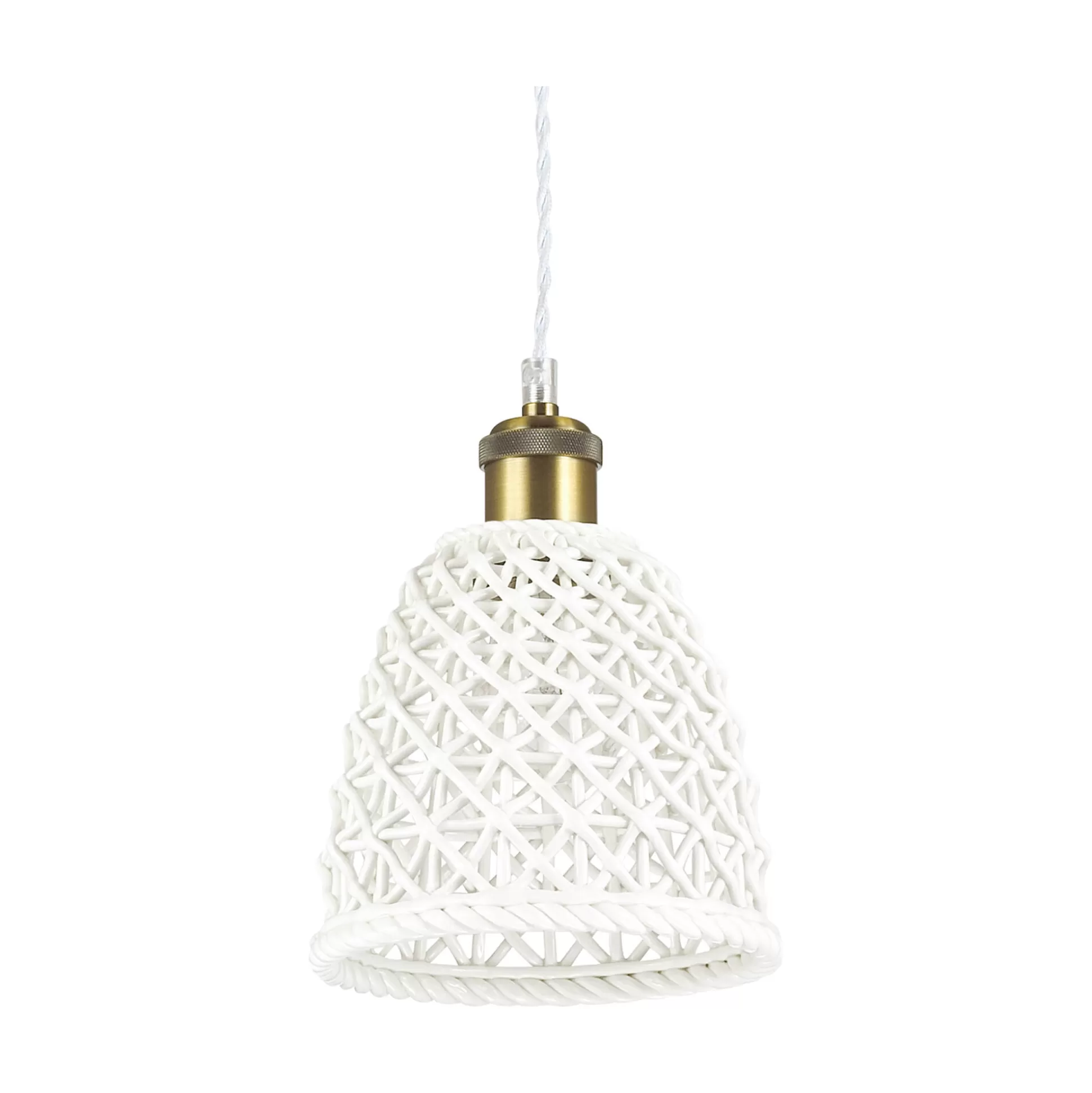 Dmora Lampade A Sospensione<Ideal-Lux - Lampada a sospensione LUGANO SP1 D16, 16 x 16 x h46 cm,