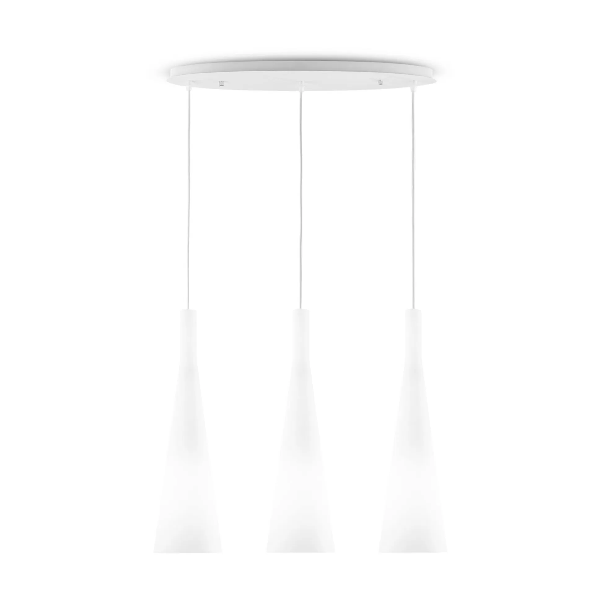 Dmora Lampade A Sospensione<Ideal-Lux - Lampada a sospensione MILK SP3, 62 x 17 x h78 cm,