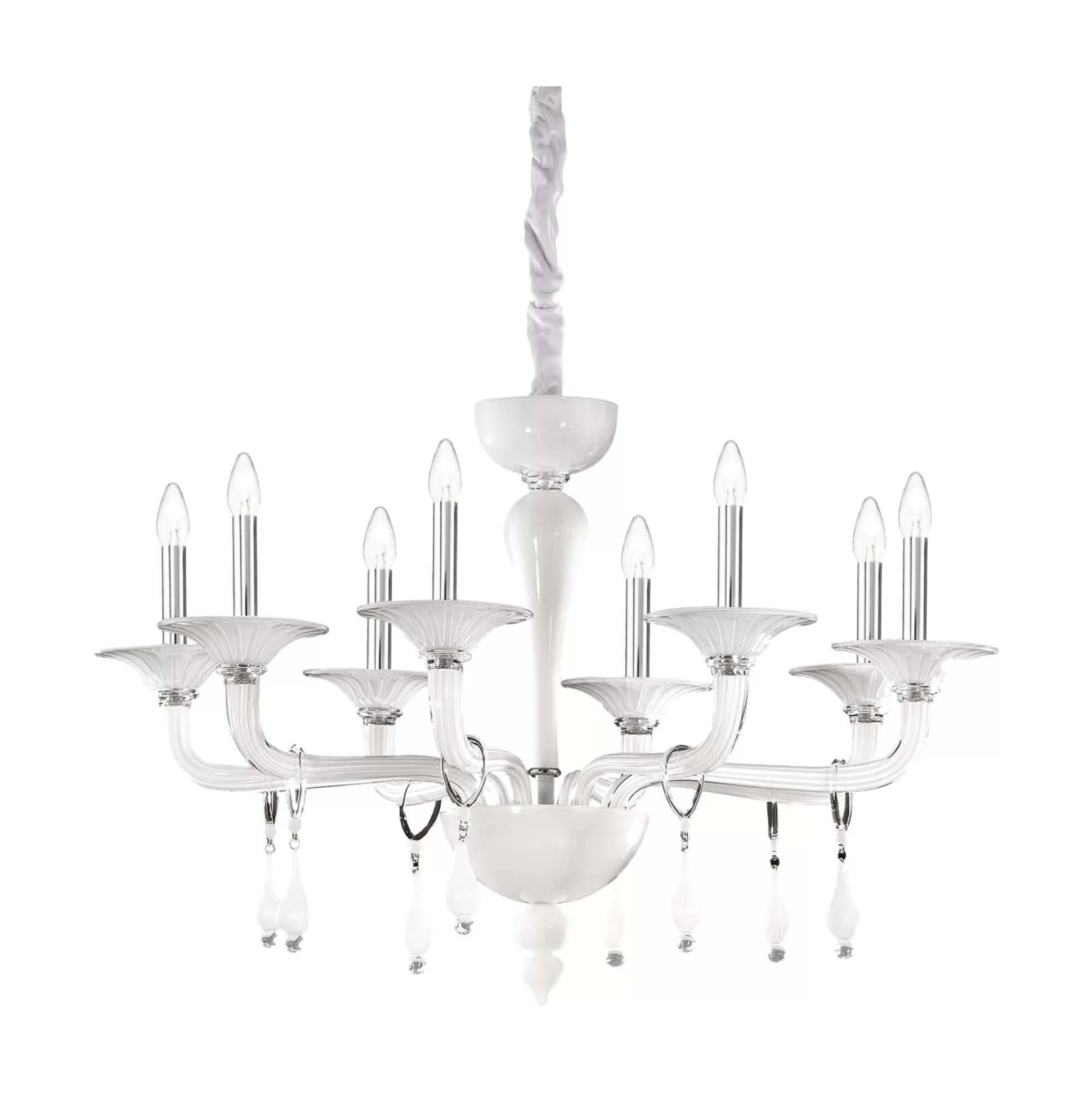 Dmora Lampade A Sospensione<Ideal-Lux - Lampada a sospensione MIRAMARE SP8, 95 x 95 x h87 cm,