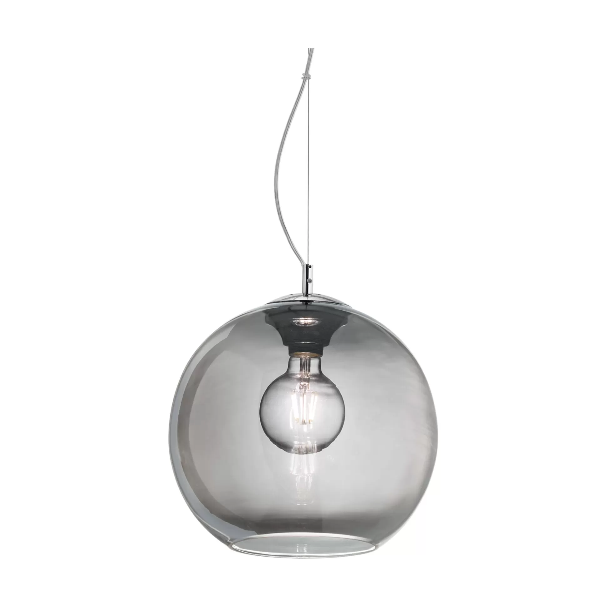 Dmora Lampade A Sospensione<Ideal-Lux - Lampada a sospensione NEMO SP1 D30 FUME', 30 x 30 x h53 cm,