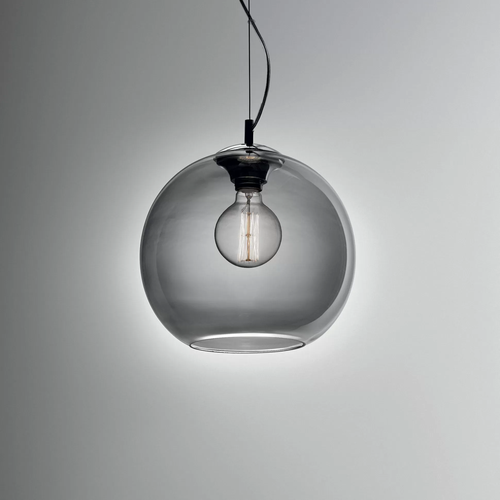 Dmora Lampade A Sospensione<Ideal-Lux - Lampada a sospensione NEMO SP1 D30 FUME', 30 x 30 x h53 cm,