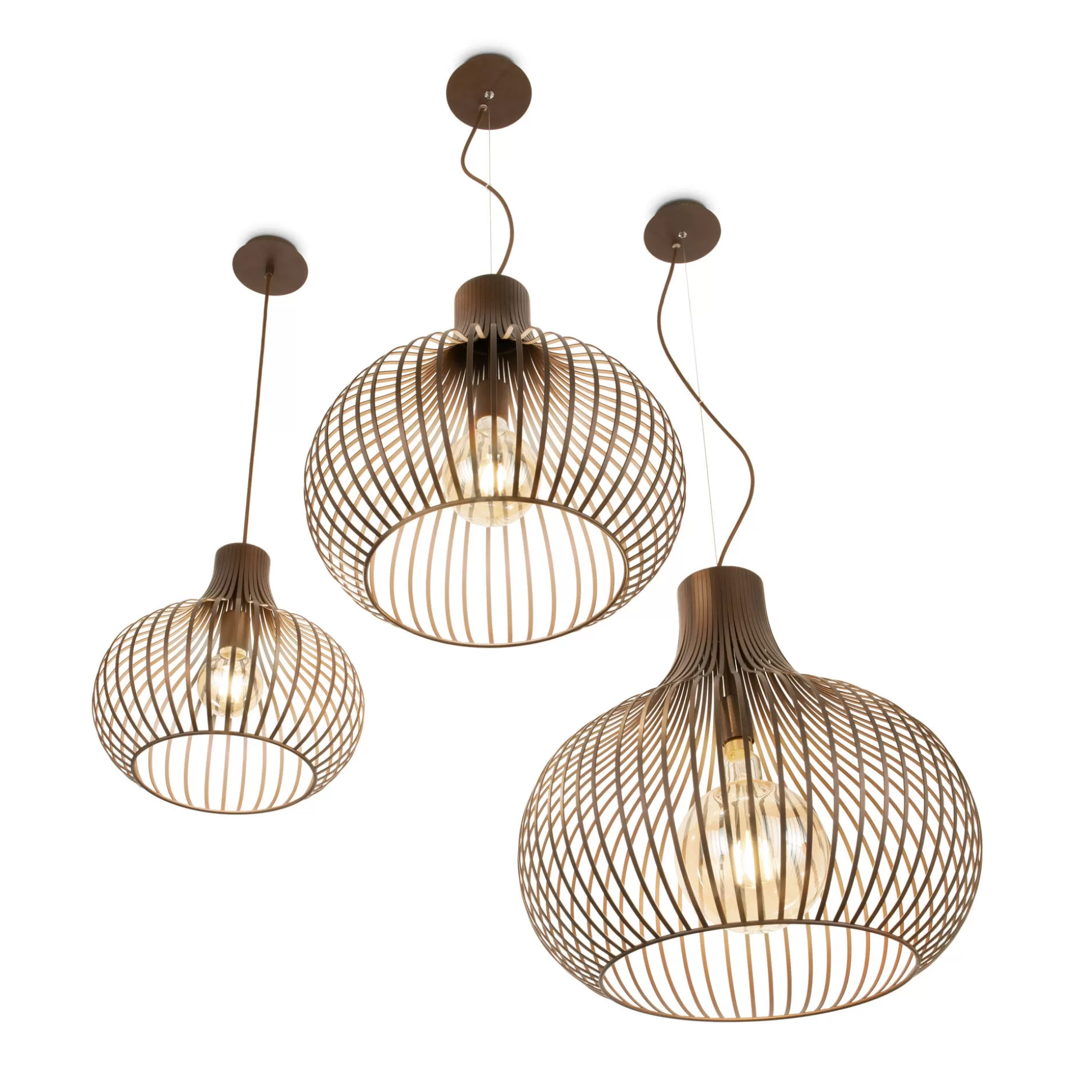 Dmora Lampade A Sospensione<Ideal-Lux - Lampada a sospensione ONION SP1 D47, 47 x 47 x h69 cm,