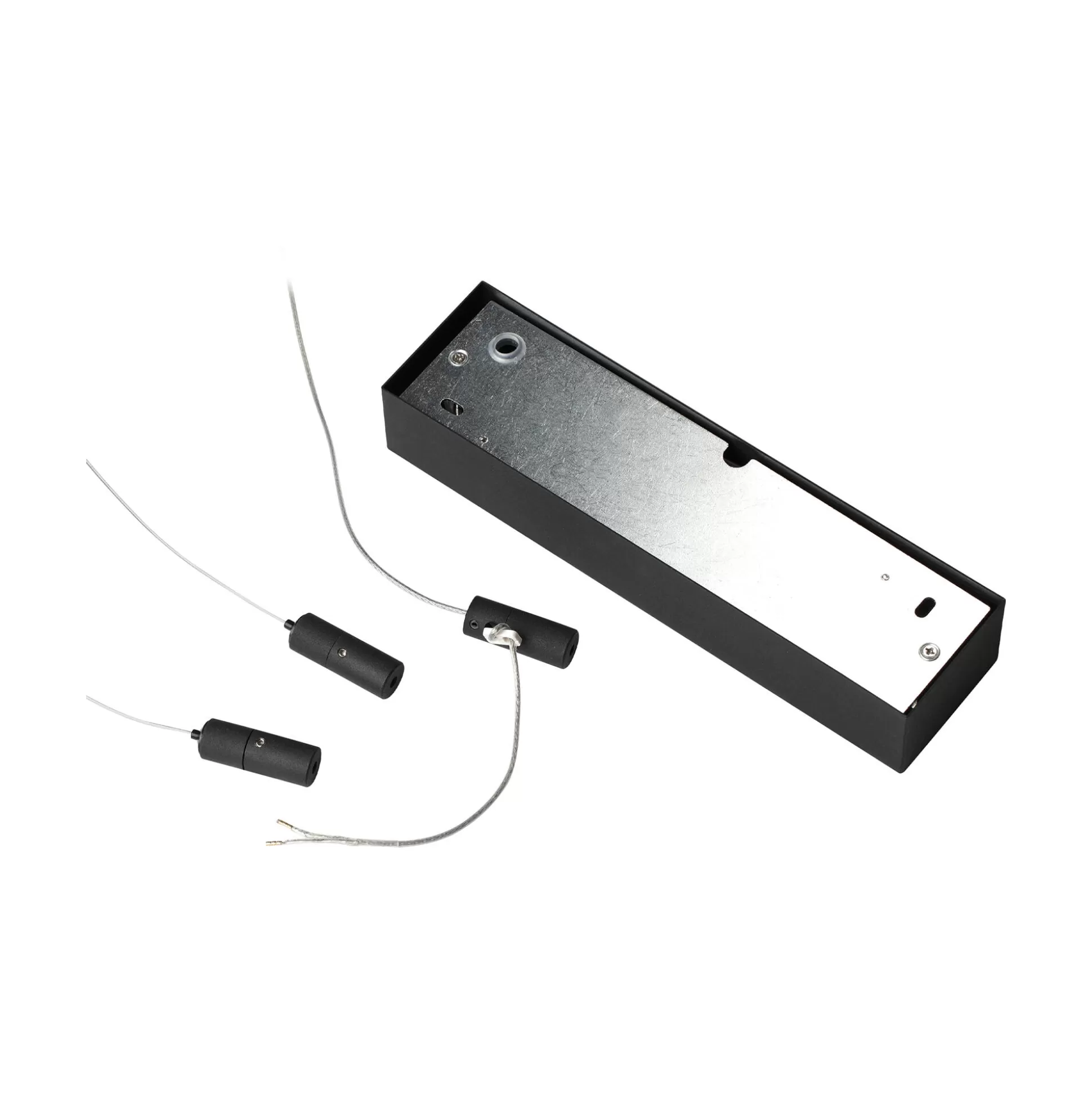 Dmora Lampade A Sospensione<Ideal-Lux - Lampada a sospensione ORACLE SLIM SP D050 SQUARE 3000K ON-OFF BK, 50 x 50 x h28 cm,