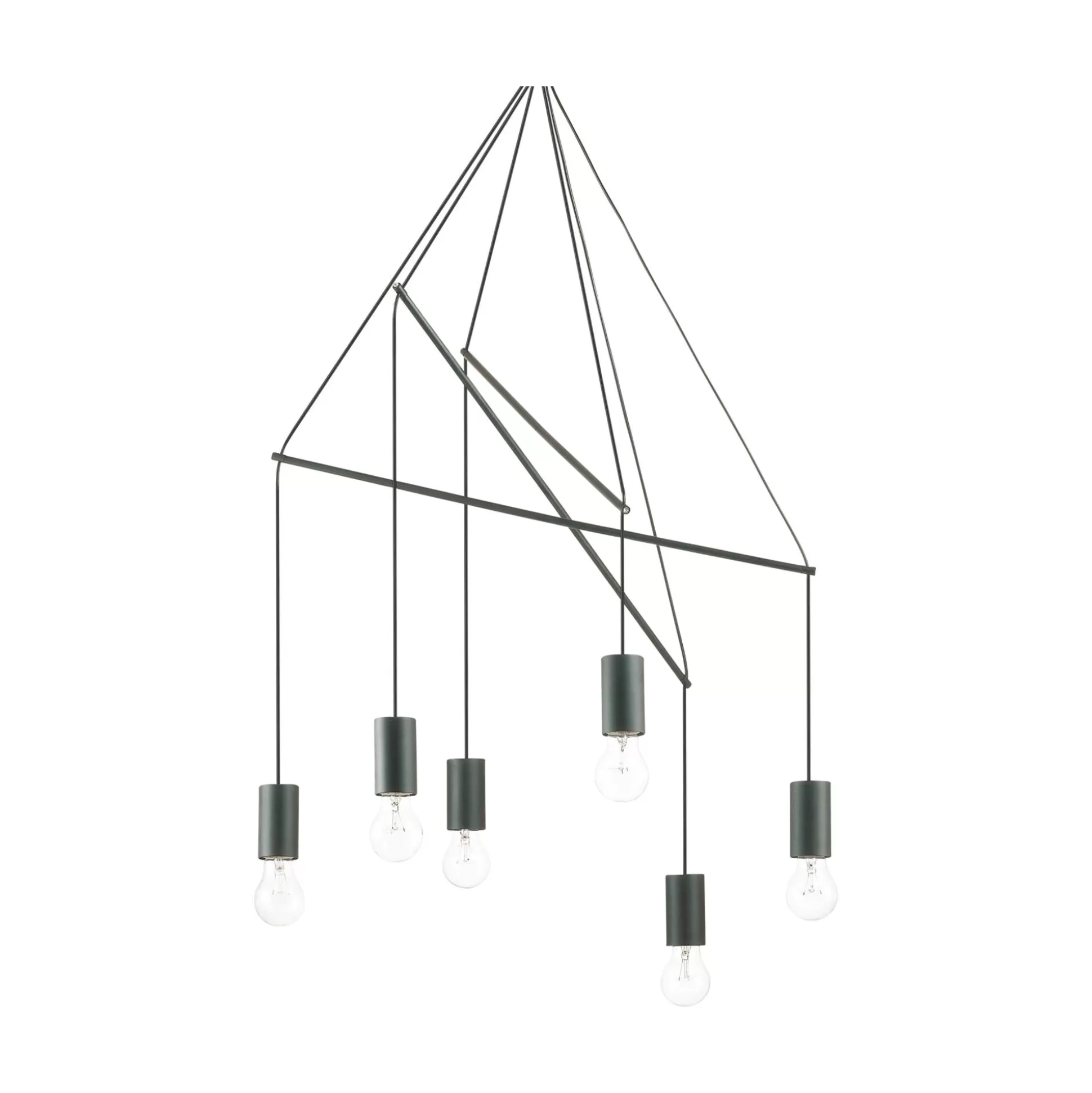 Dmora Lampade A Sospensione<Ideal-Lux - Lampada a sospensione POP SP6, 54 x 54 x h182 cm,