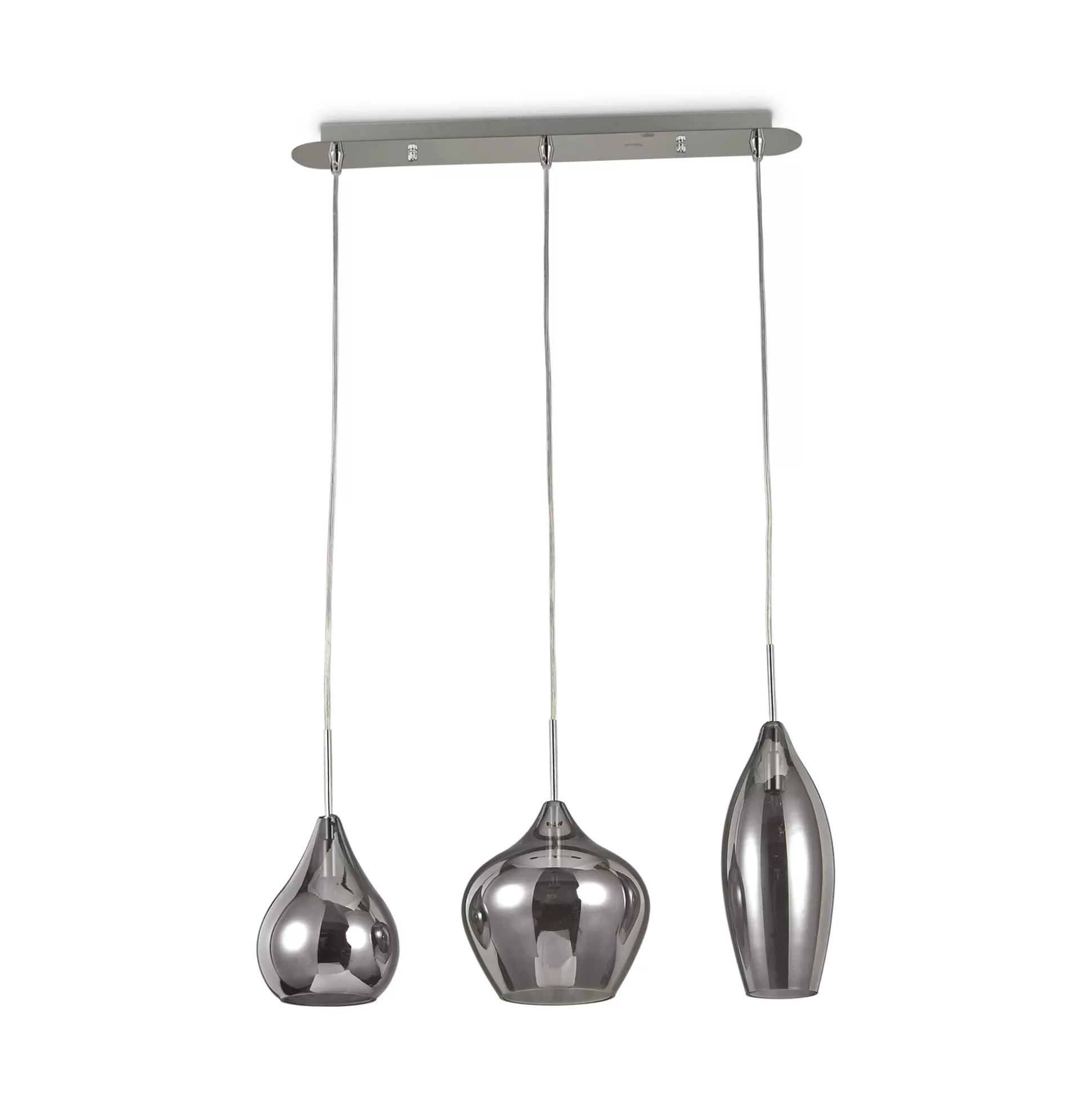 Dmora Lampade A Sospensione<Ideal-Lux - Lampada a sospensione SOFT SP3 FUME', 60 x 20 x h56 cm,