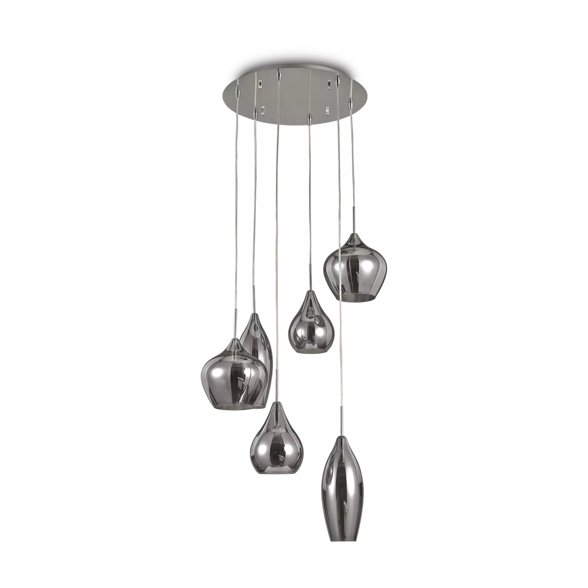 Dmora Lampade A Sospensione<Ideal-Lux - Lampada a sospensione SOFT SP6 FUME', 60 x 60 x h56 cm,