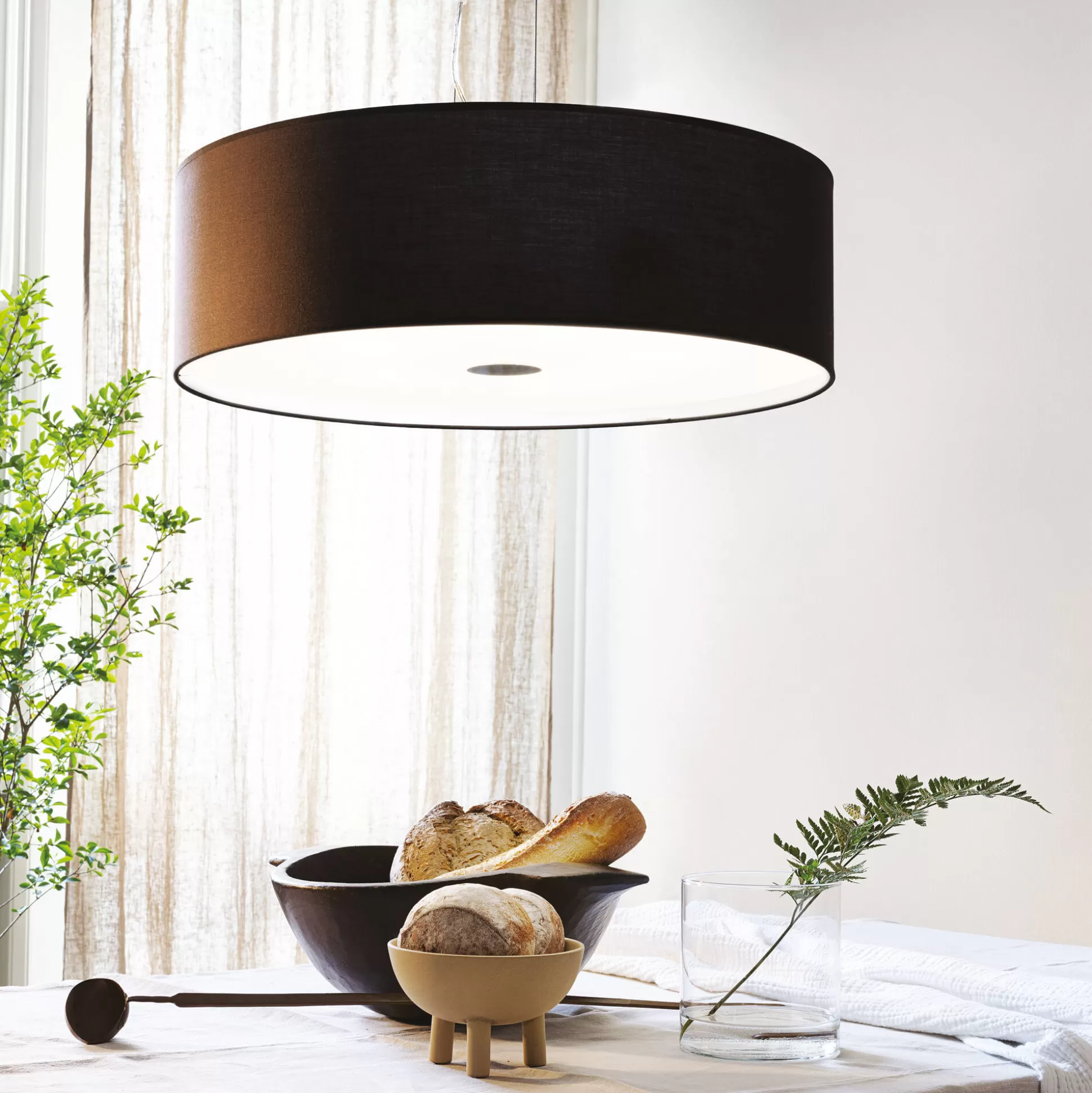 Dmora Lampade A Sospensione<Ideal-Lux - Lampada a sospensione WOODY SP4 , 50 x 50 x h40 cm,
